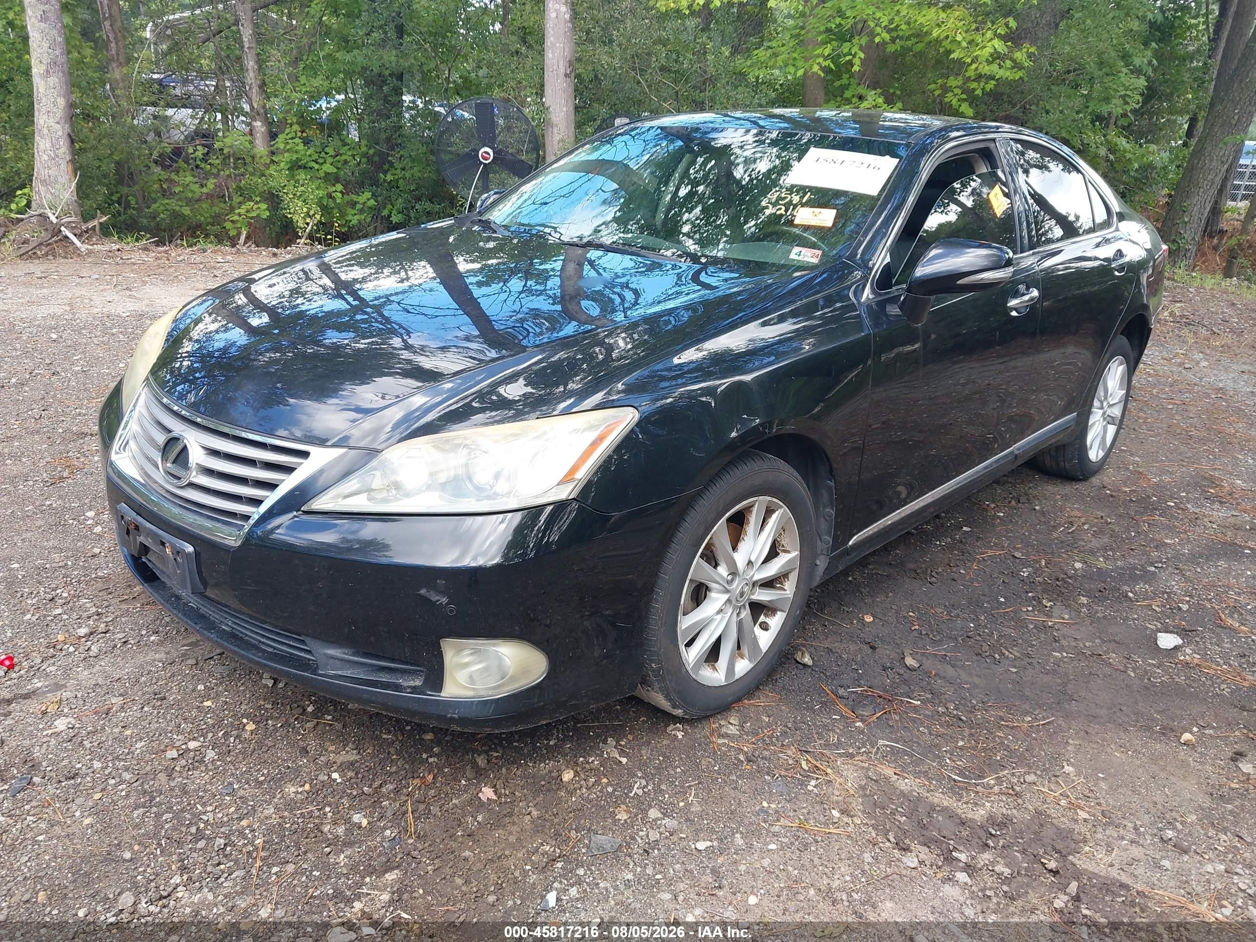 2010 Lexus Es 350   Black vin: JTHBK1EG0A2351722