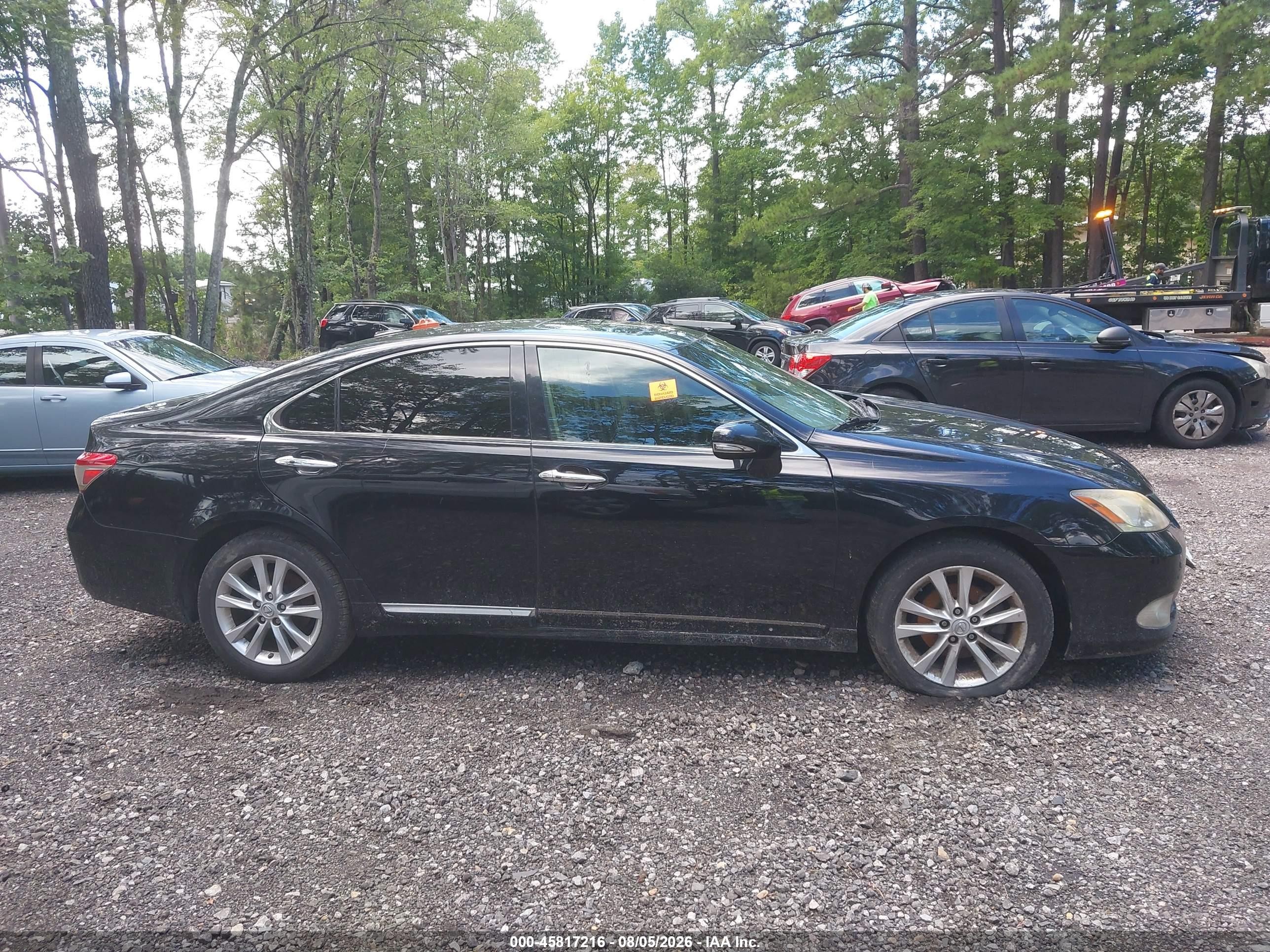 2010 Lexus Es 350   Black vin: JTHBK1EG0A2351722