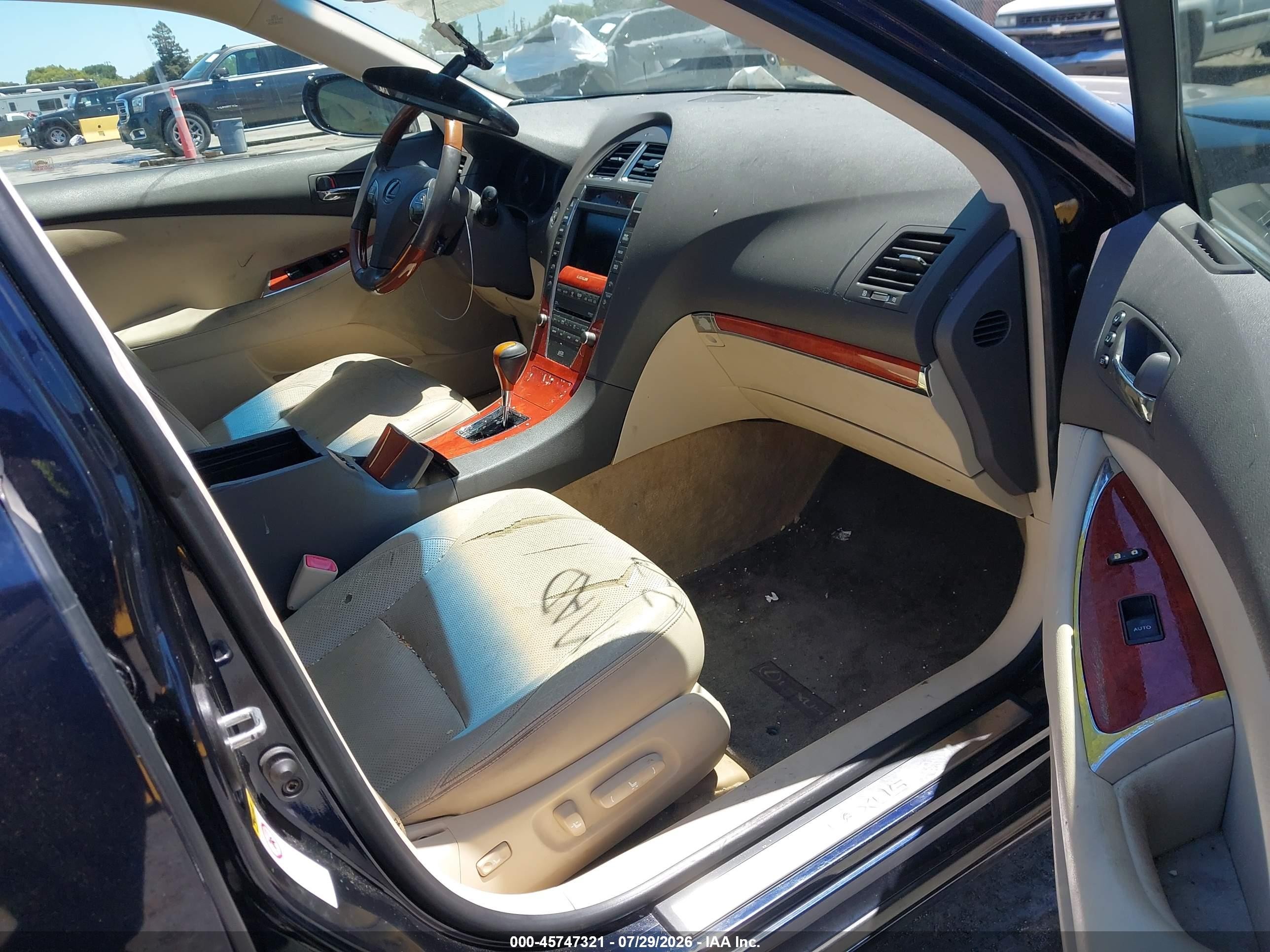 2010 Lexus Es 350 Dark Blue vin: JTHBK1EG0A2362008