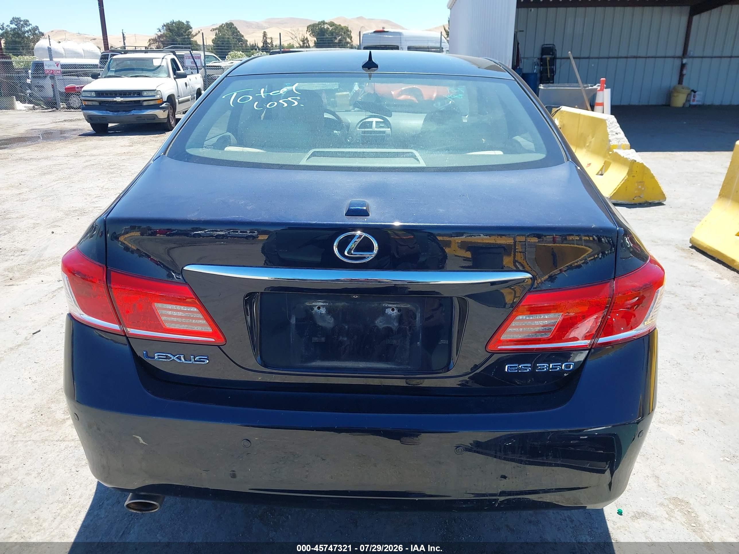 2010 Lexus Es 350 Dark Blue vin: JTHBK1EG0A2362008