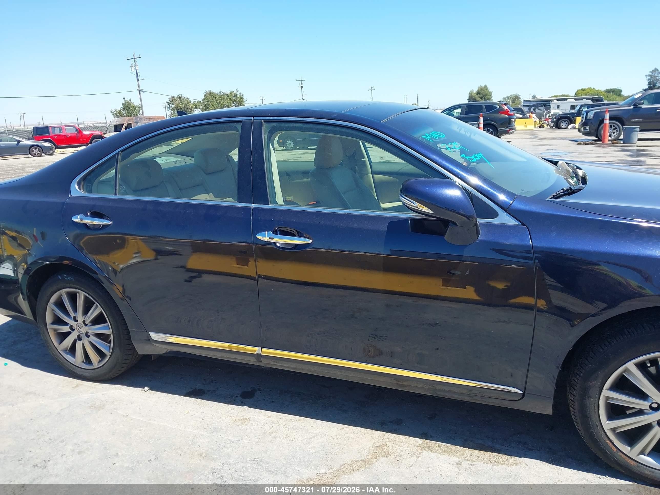 2010 Lexus Es 350 Dark Blue vin: JTHBK1EG0A2362008