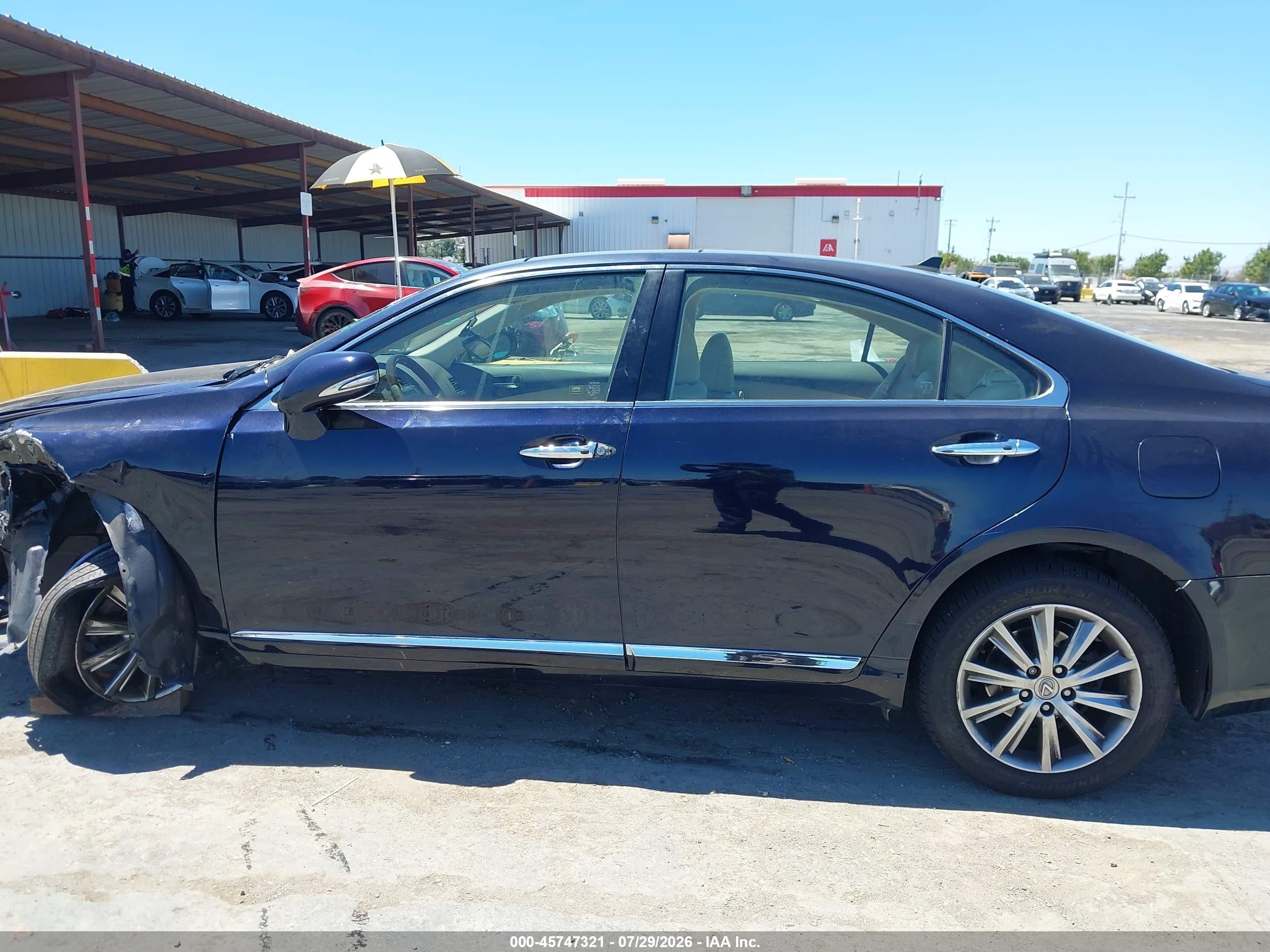 2010 Lexus Es 350 Dark Blue vin: JTHBK1EG0A2362008