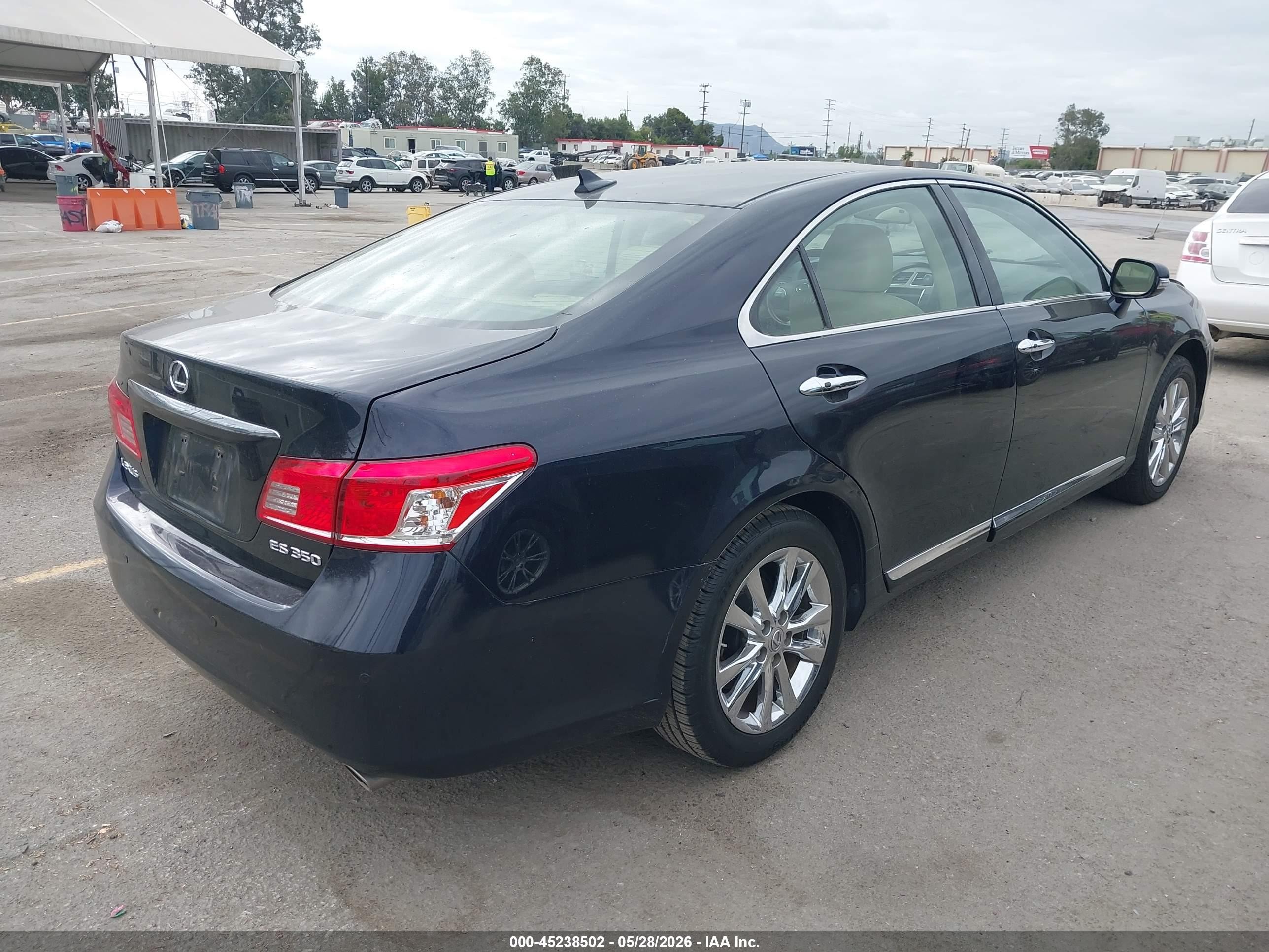2010 Lexus Es 350   Black vin: JTHBK1EG0A2376183