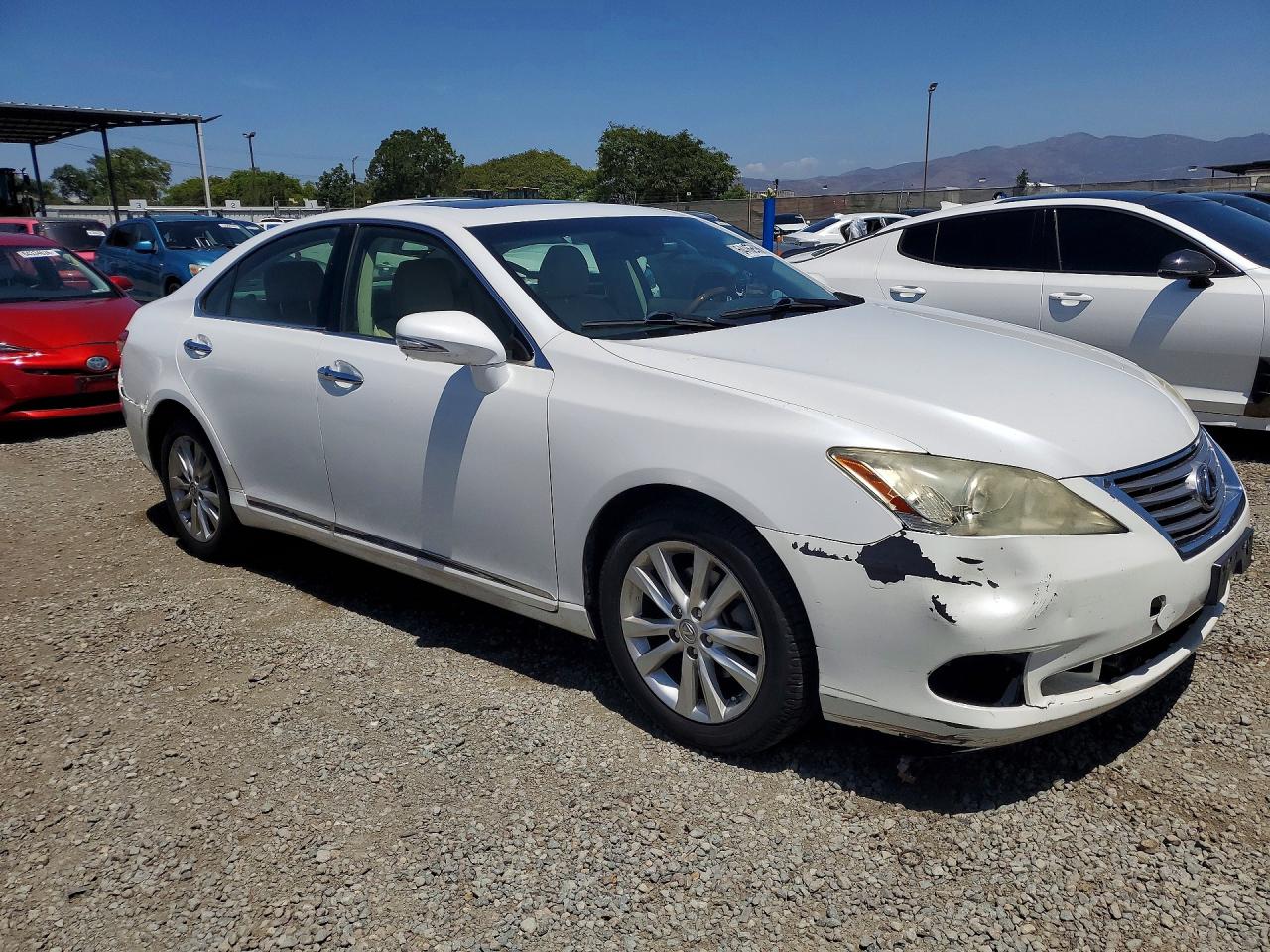 2011 Lexus Es 350 White vin: JTHBK1EG0B2460084