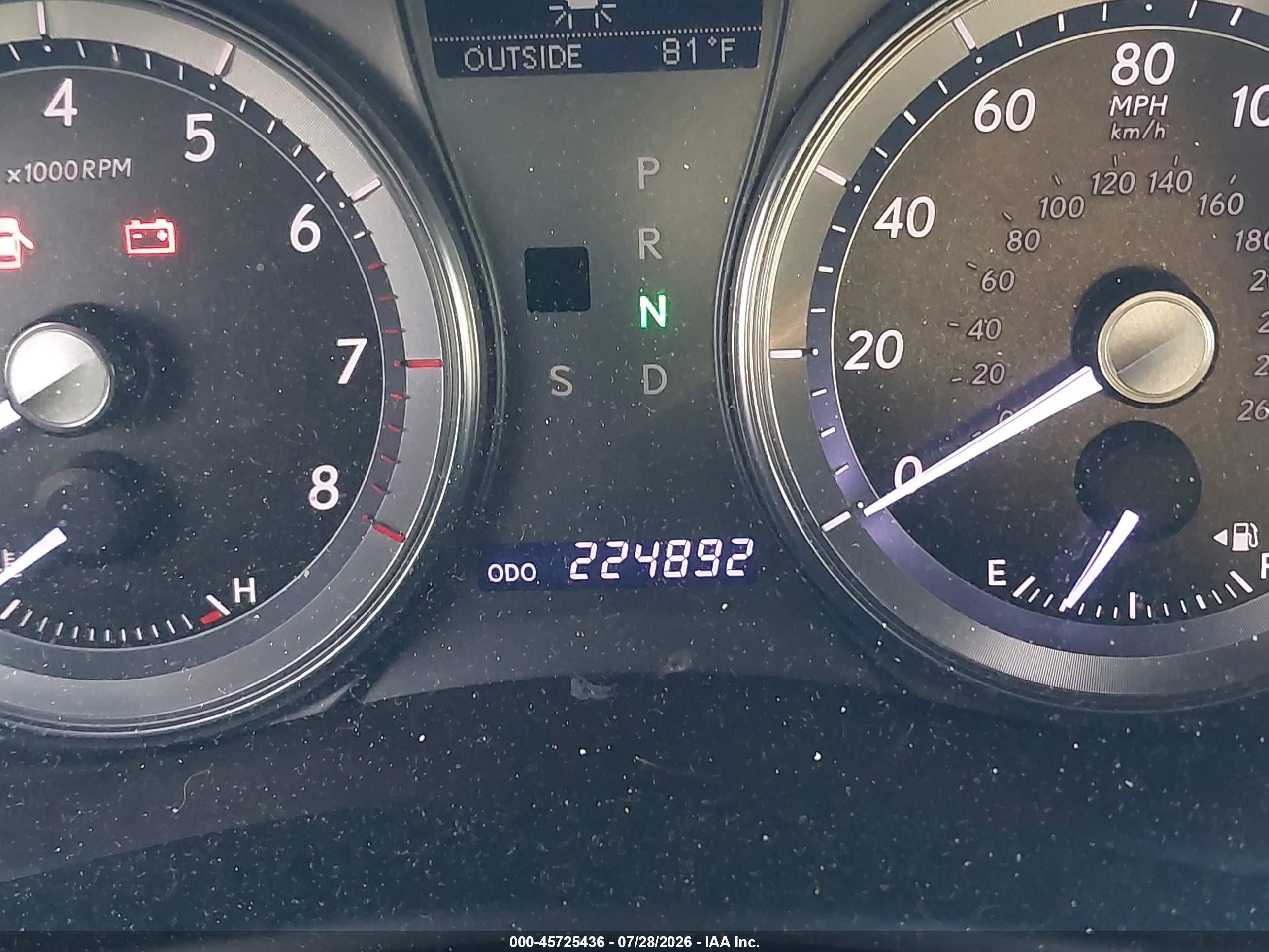 2011 Lexus Es 350   Gray vin: JTHBK1EG0B2461736