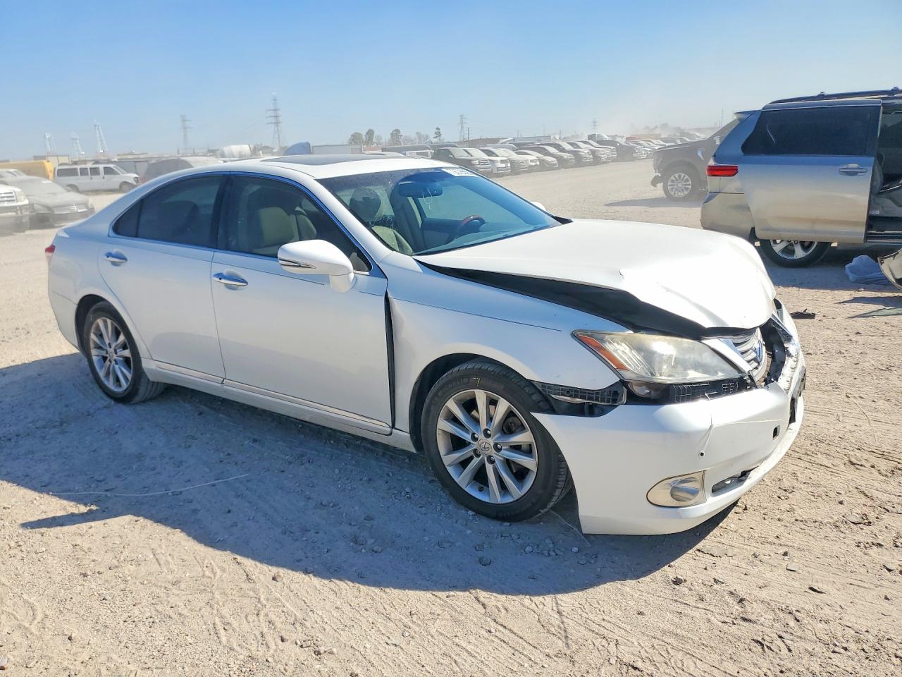 2011 Lexus Es 350 Base White vin: JTHBK1EG0B2467083