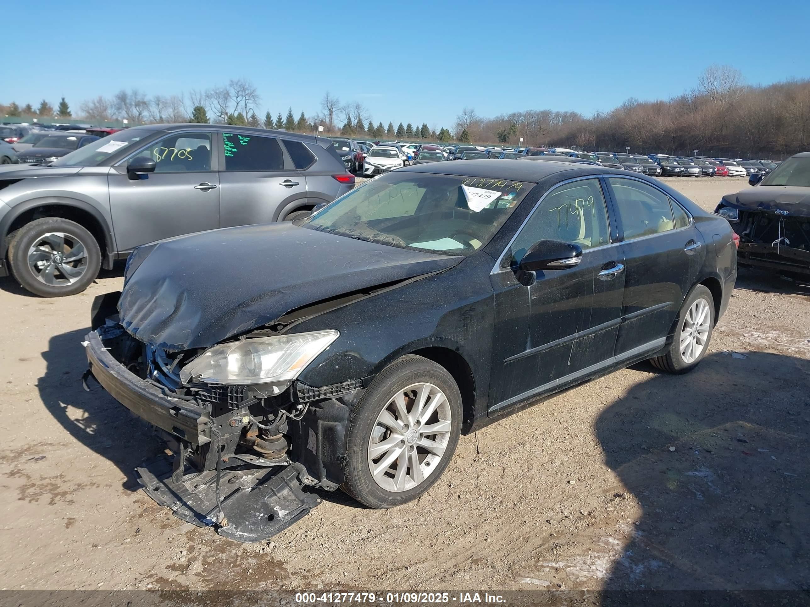 2011 Lexus Es 350   Black vin: JTHBK1EG0B2469397