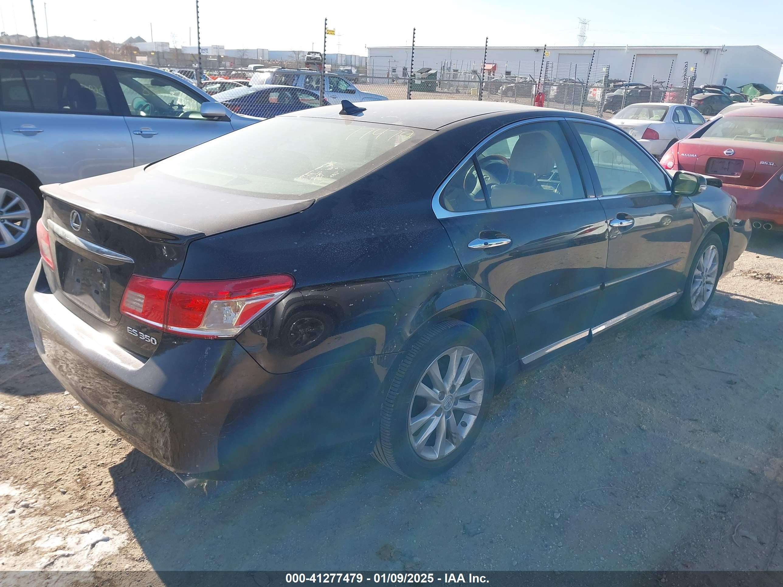 2011 Lexus Es 350   Black vin: JTHBK1EG0B2469397