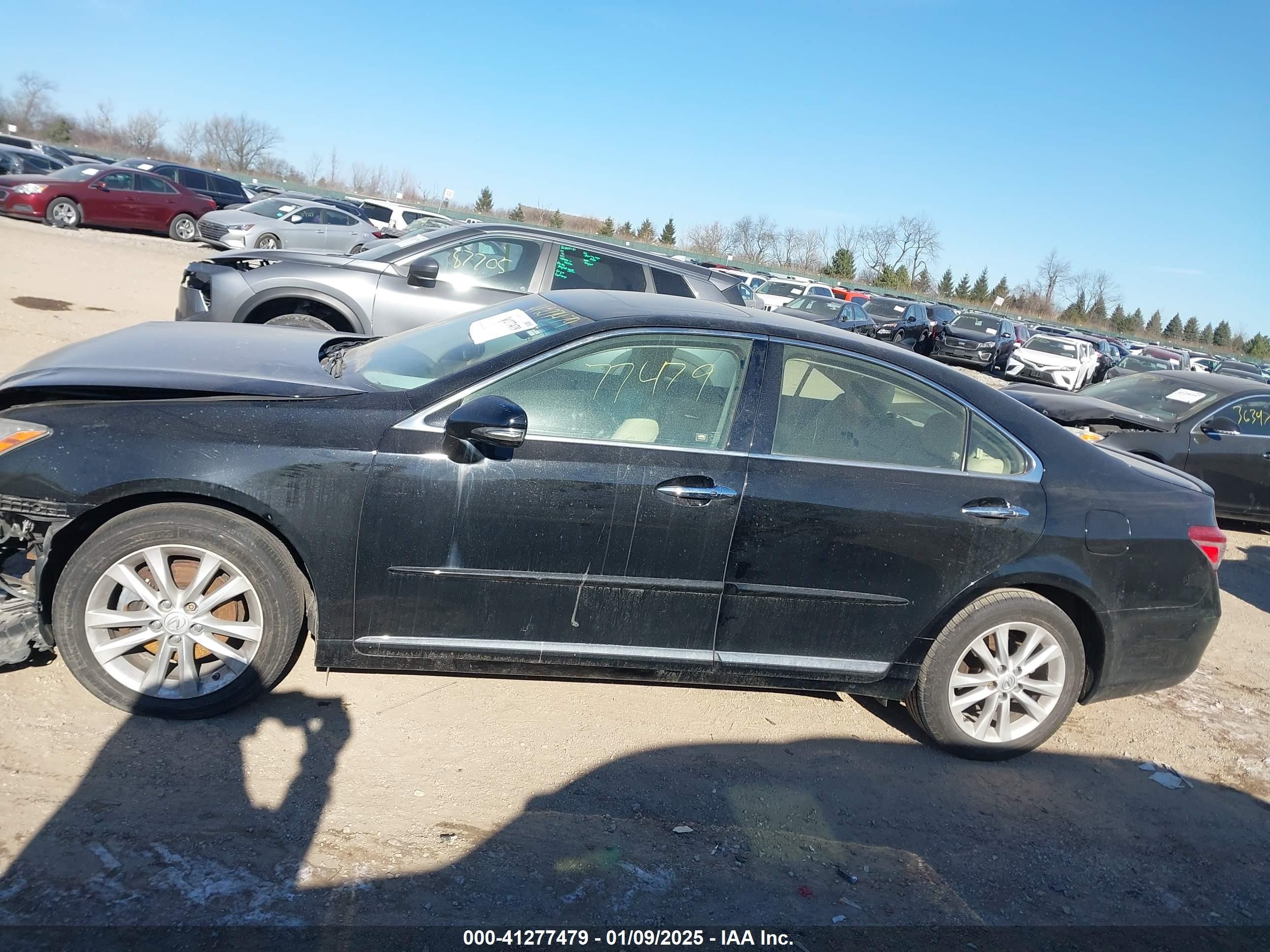2011 Lexus Es 350   Black vin: JTHBK1EG0B2469397