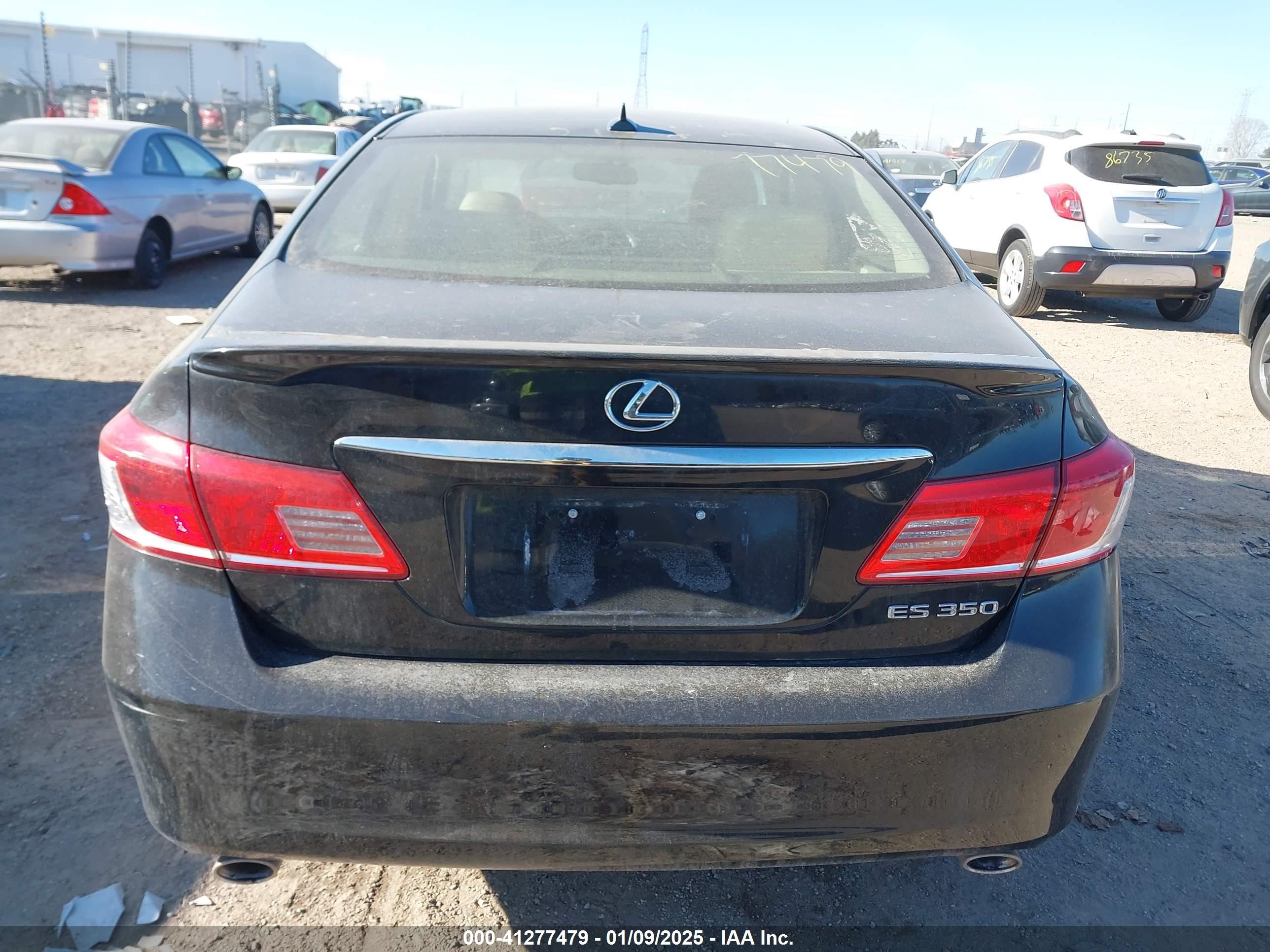 2011 Lexus Es 350   Black vin: JTHBK1EG0B2469397