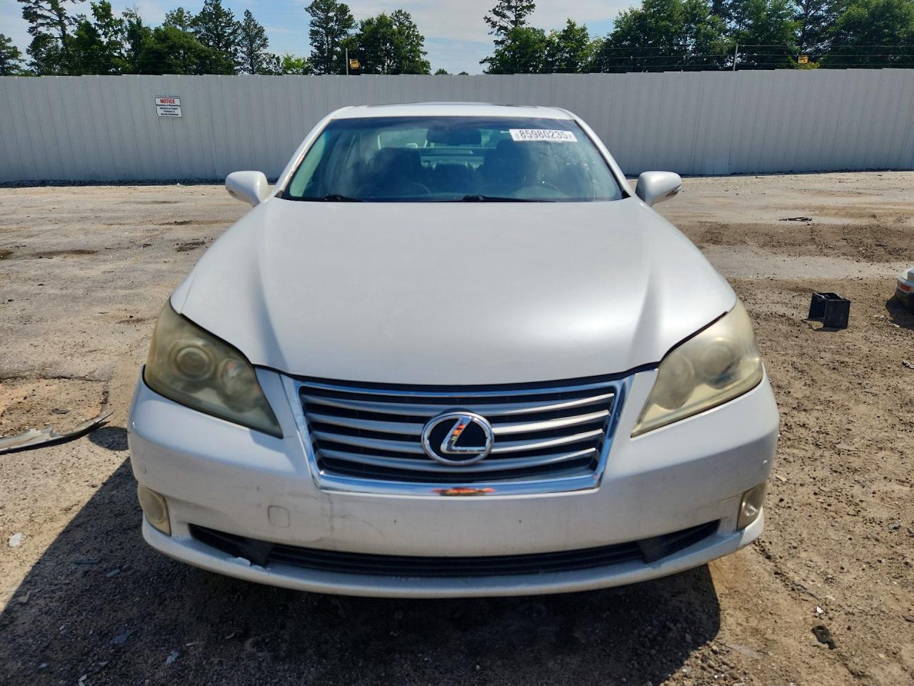2012 Lexus Es 350 White vin: JTHBK1EG0C2479266