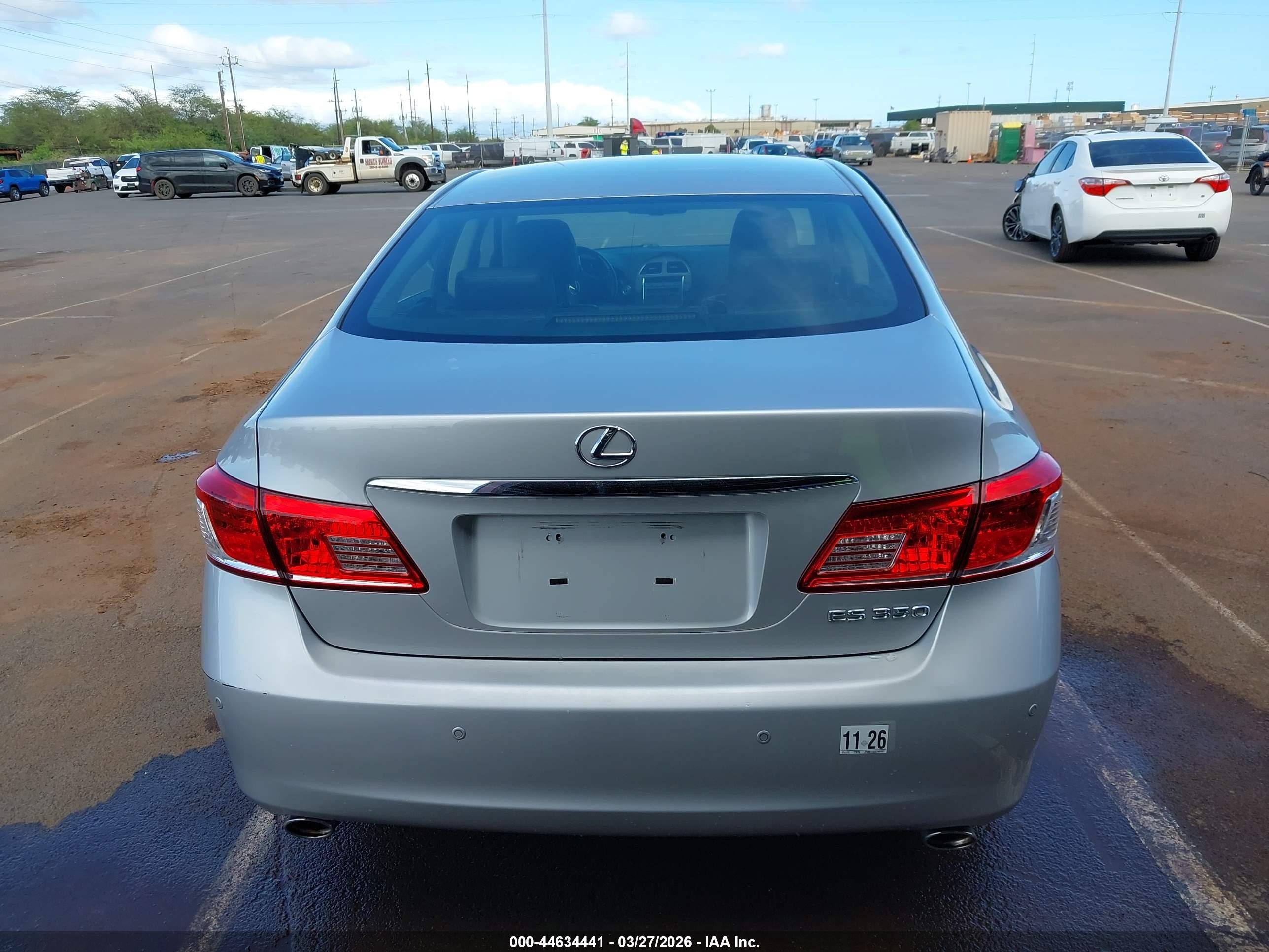2012 Lexus Es 350   Silver vin: JTHBK1EG0C2484807