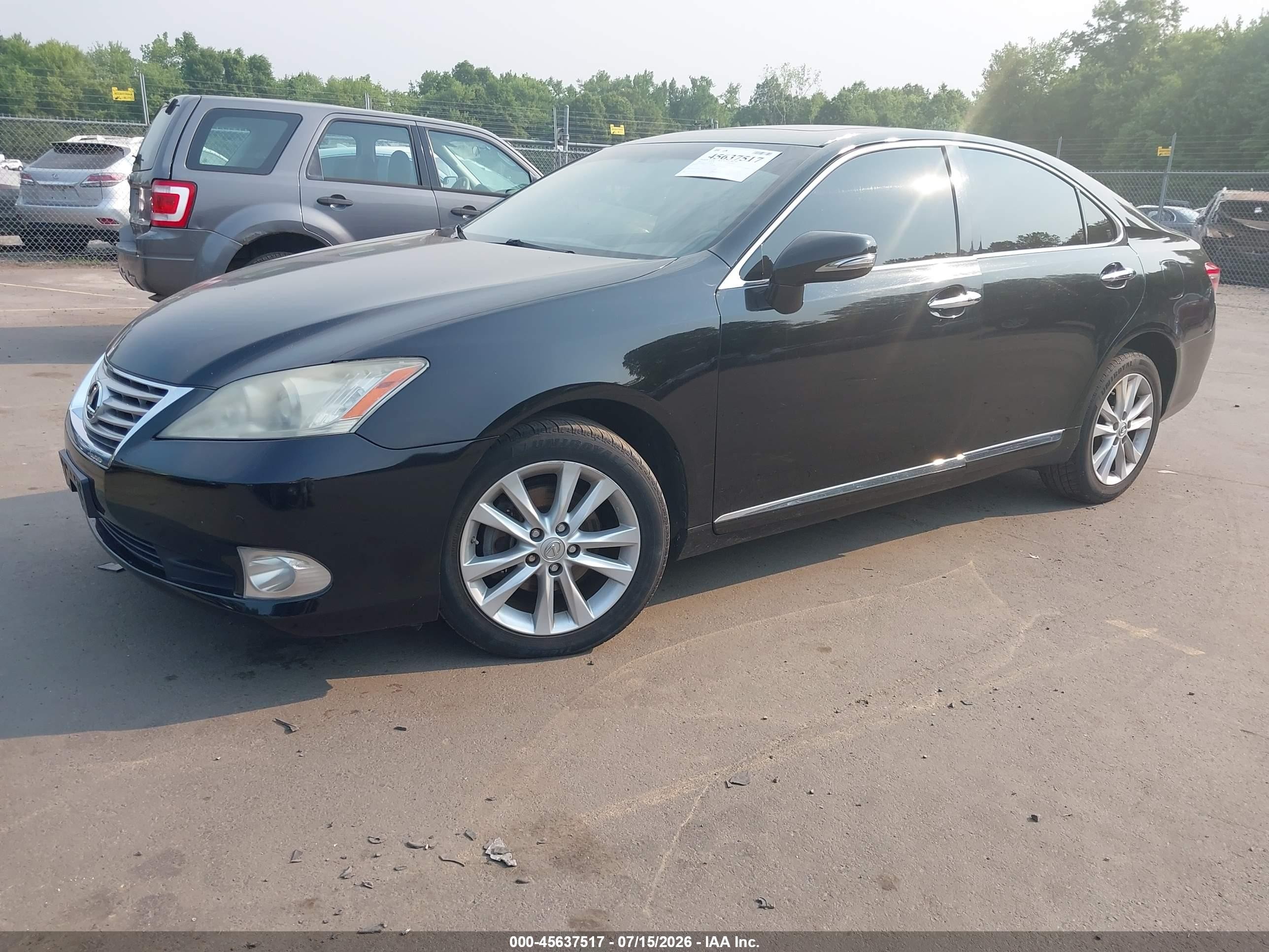 2012 Lexus Es 350   Черный vin: JTHBK1EG0C2494589