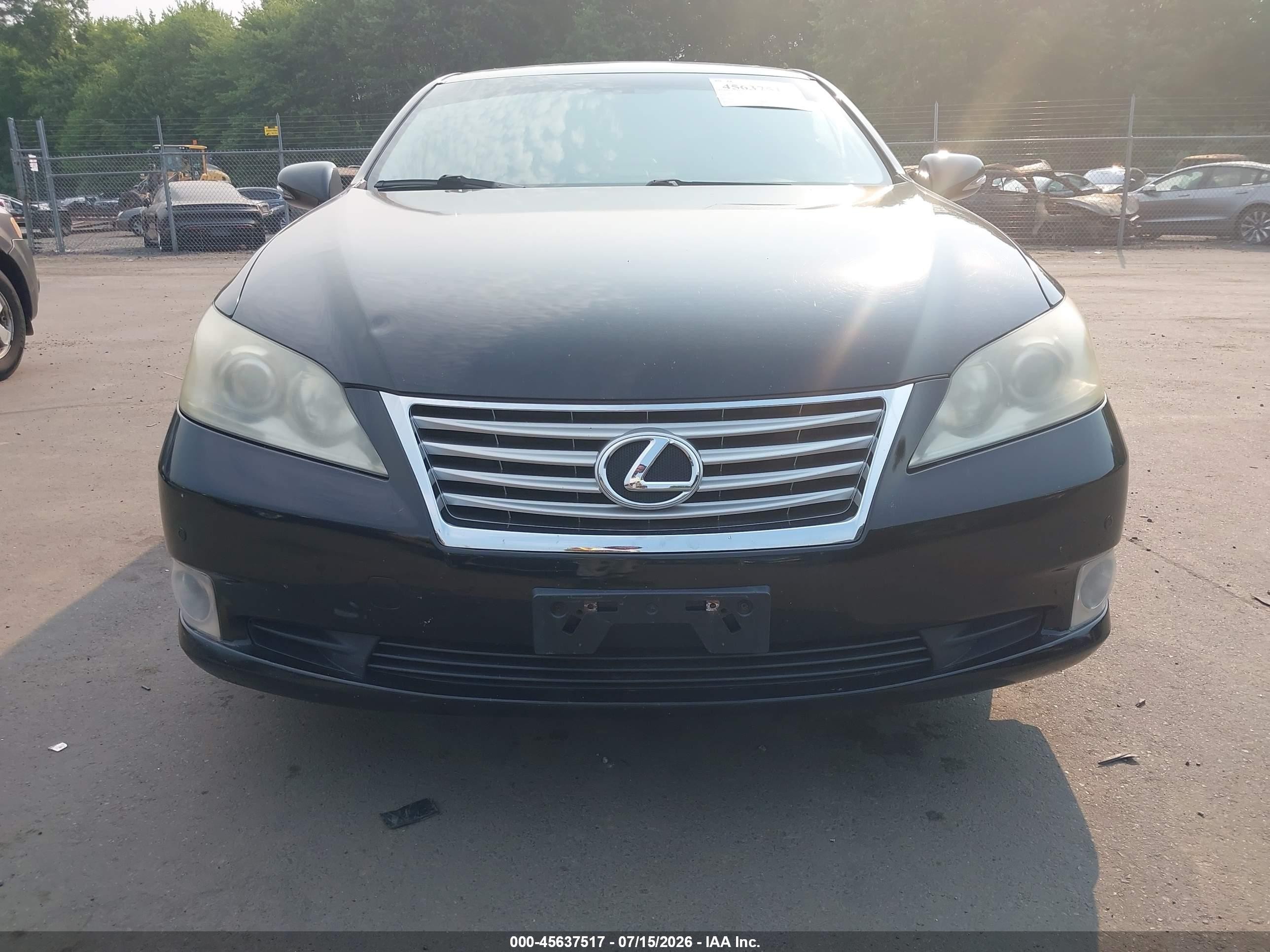 2012 Lexus Es 350   Черный vin: JTHBK1EG0C2494589