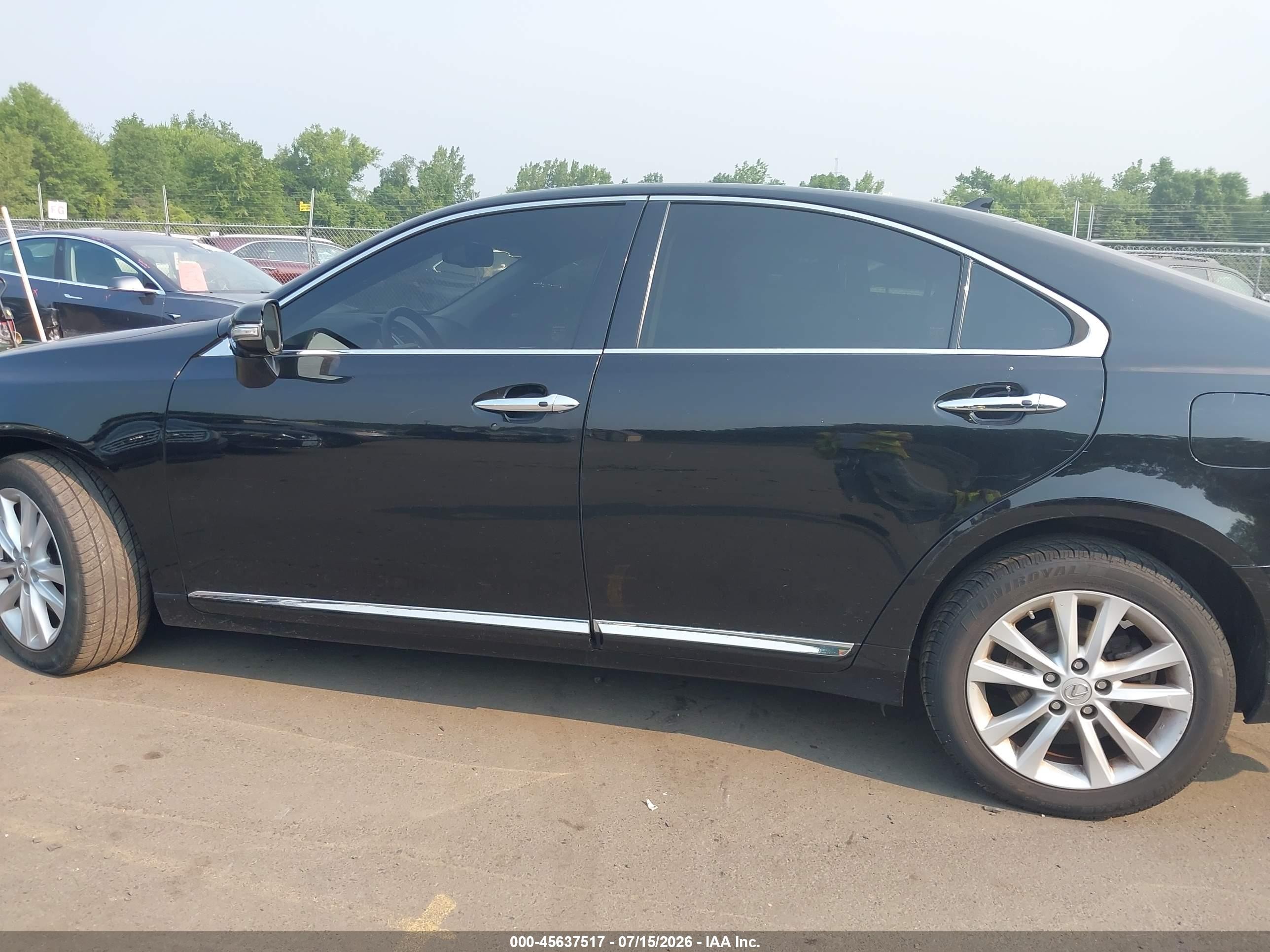 2012 Lexus Es 350   Черный vin: JTHBK1EG0C2494589