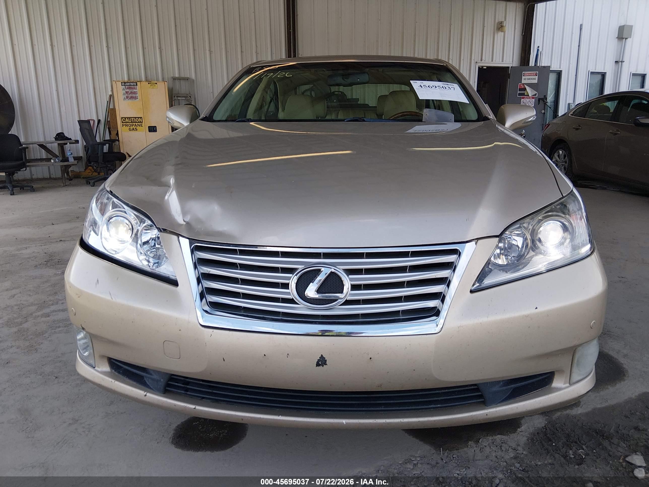 2012 Lexus Es 350   Champagne vin: JTHBK1EG0C2510449