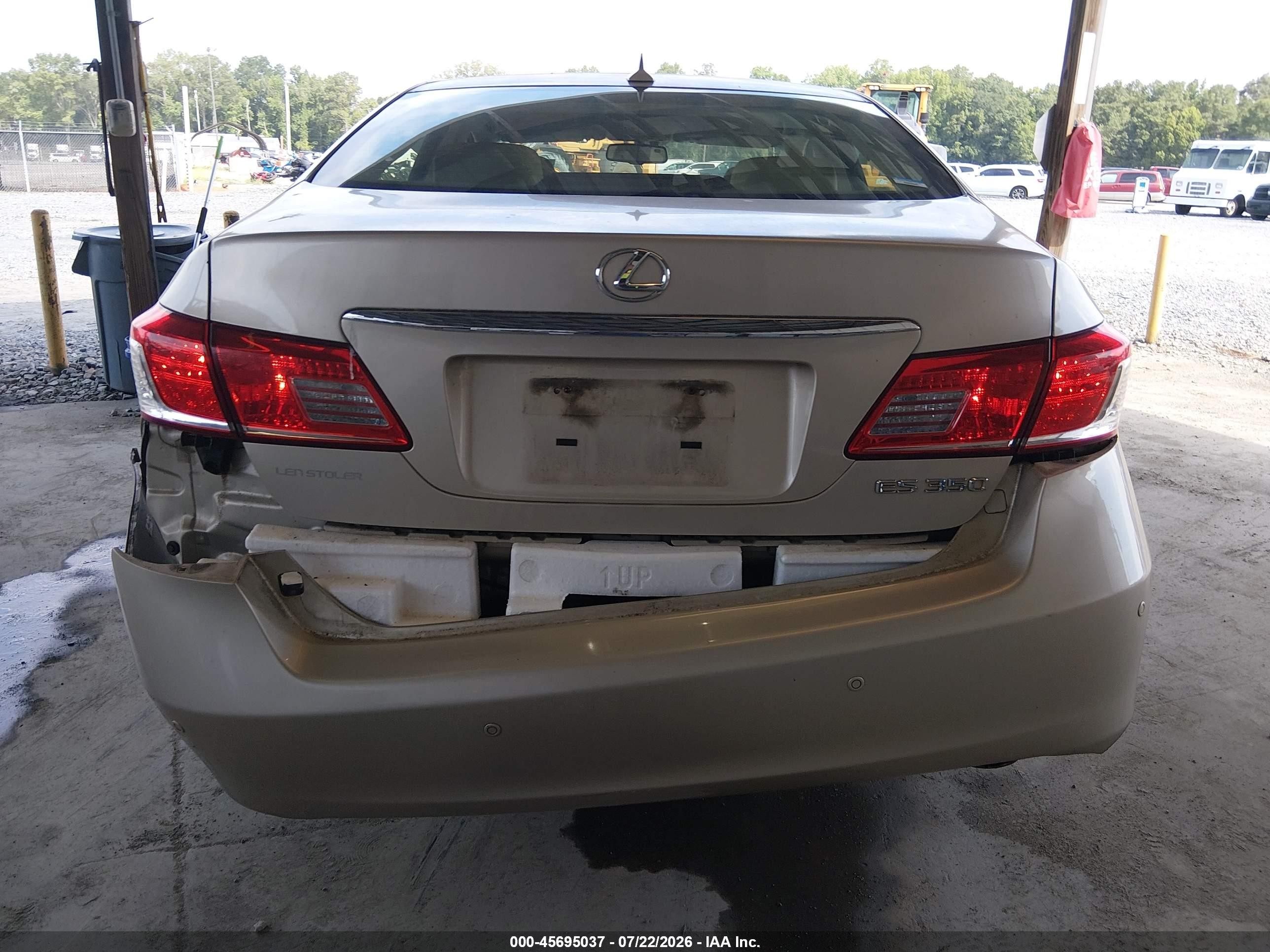 2012 Lexus Es 350   Champagne vin: JTHBK1EG0C2510449