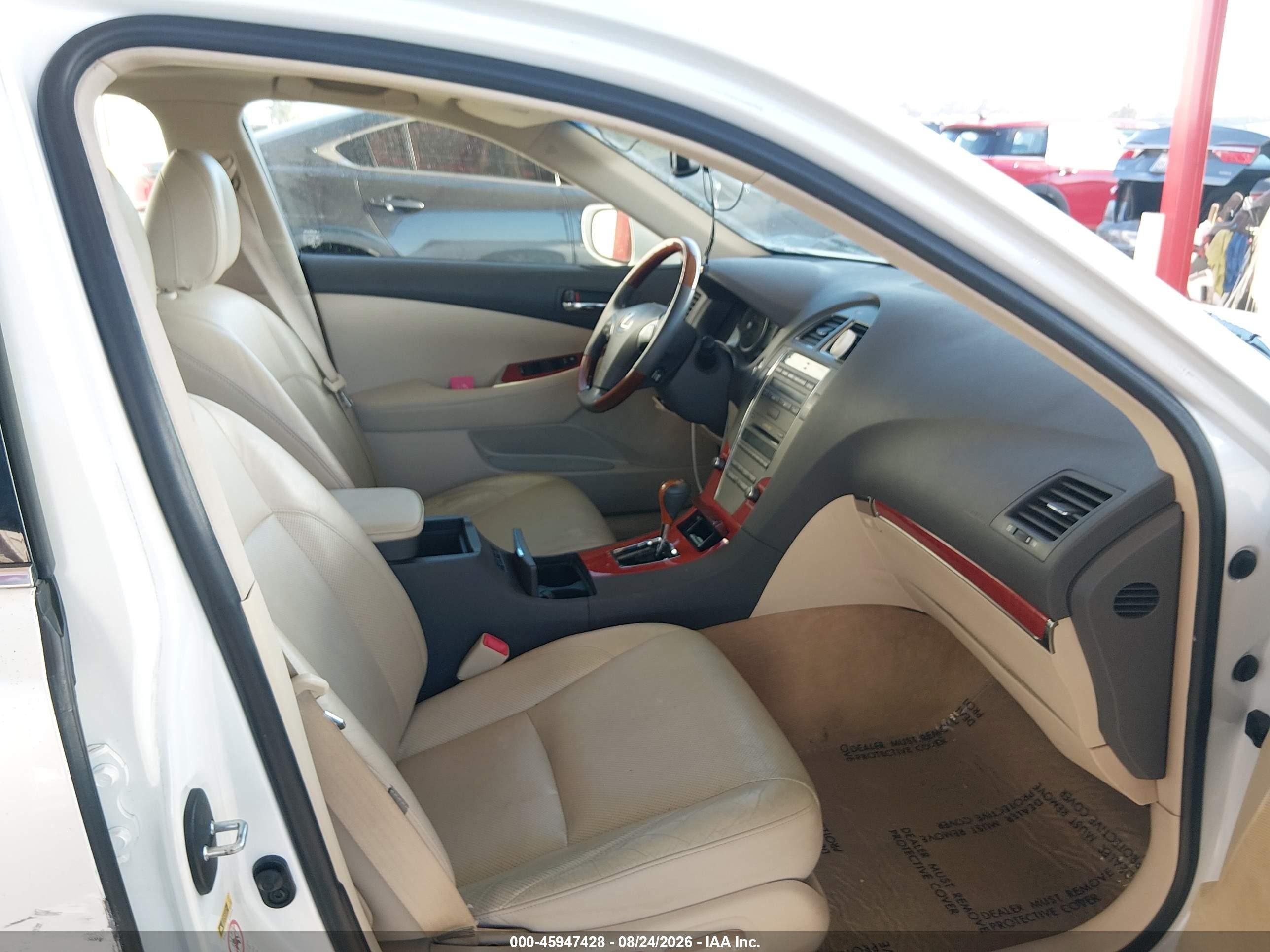 2012 Lexus Es 350   White vin: JTHBK1EG0C2513013