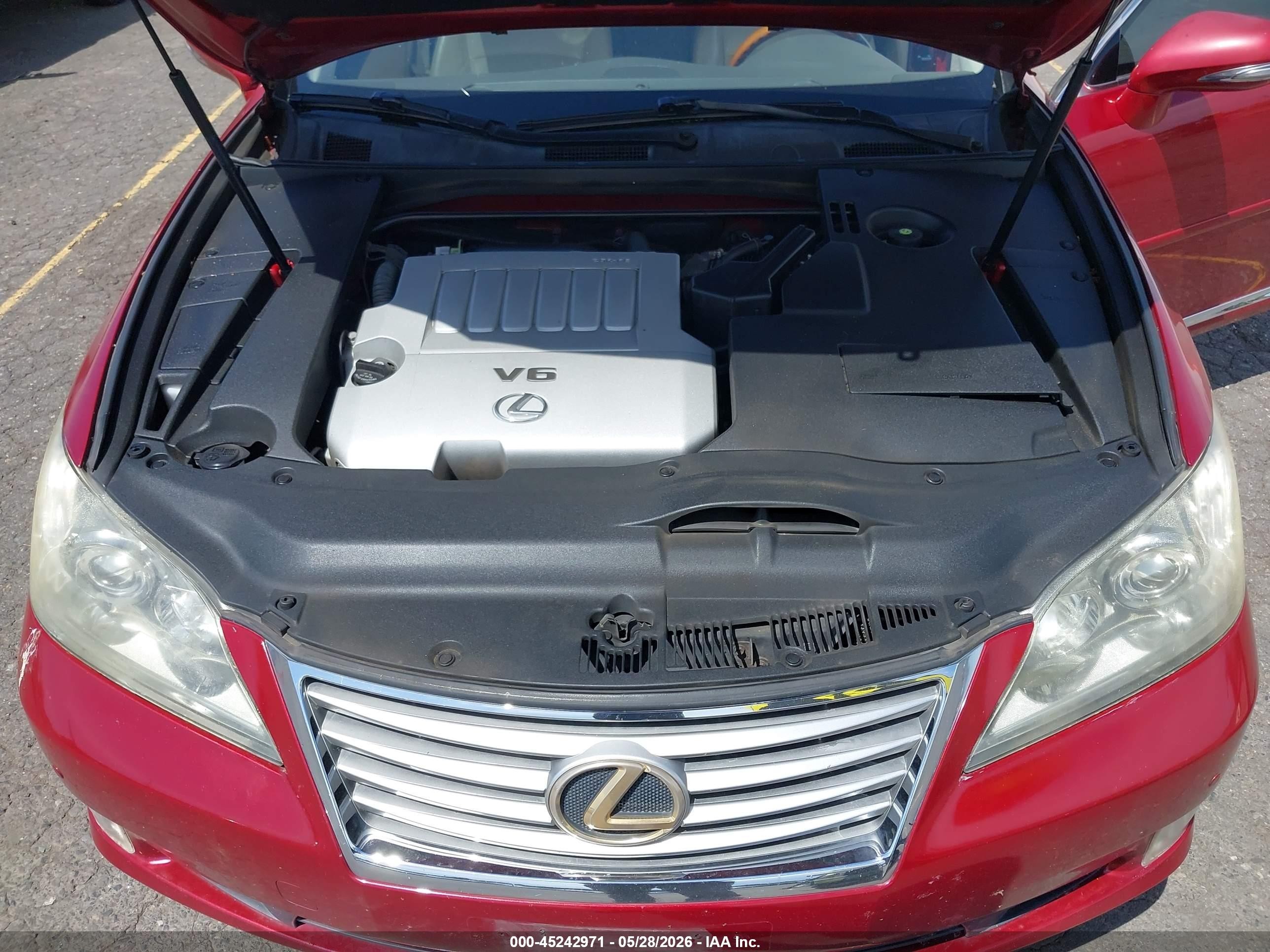 2010 Lexus Es 350   Red vin: JTHBK1EG1A2347422