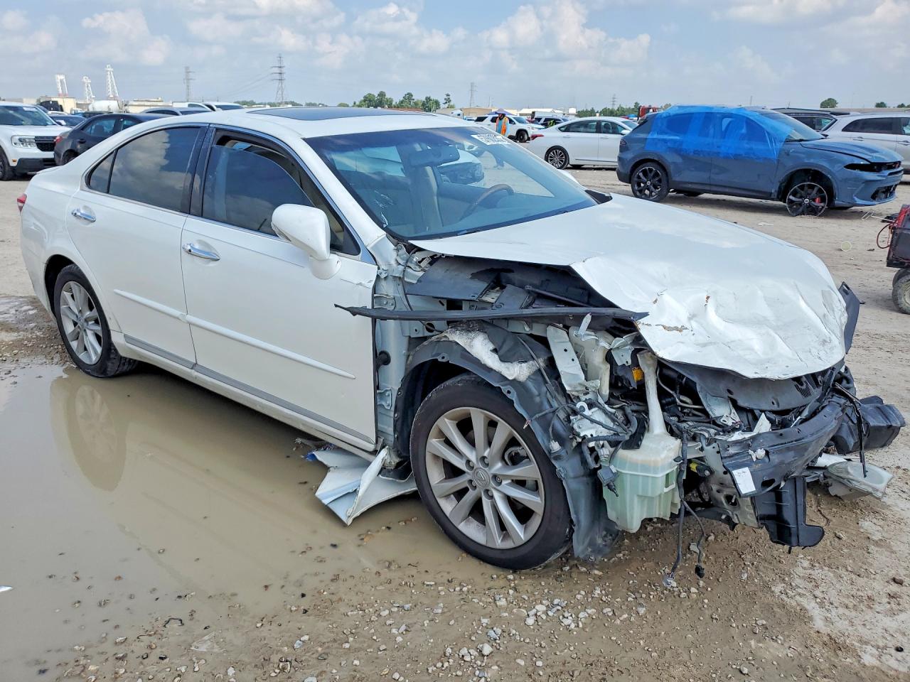 2010 Lexus Es 350 White vin: JTHBK1EG1A2358551