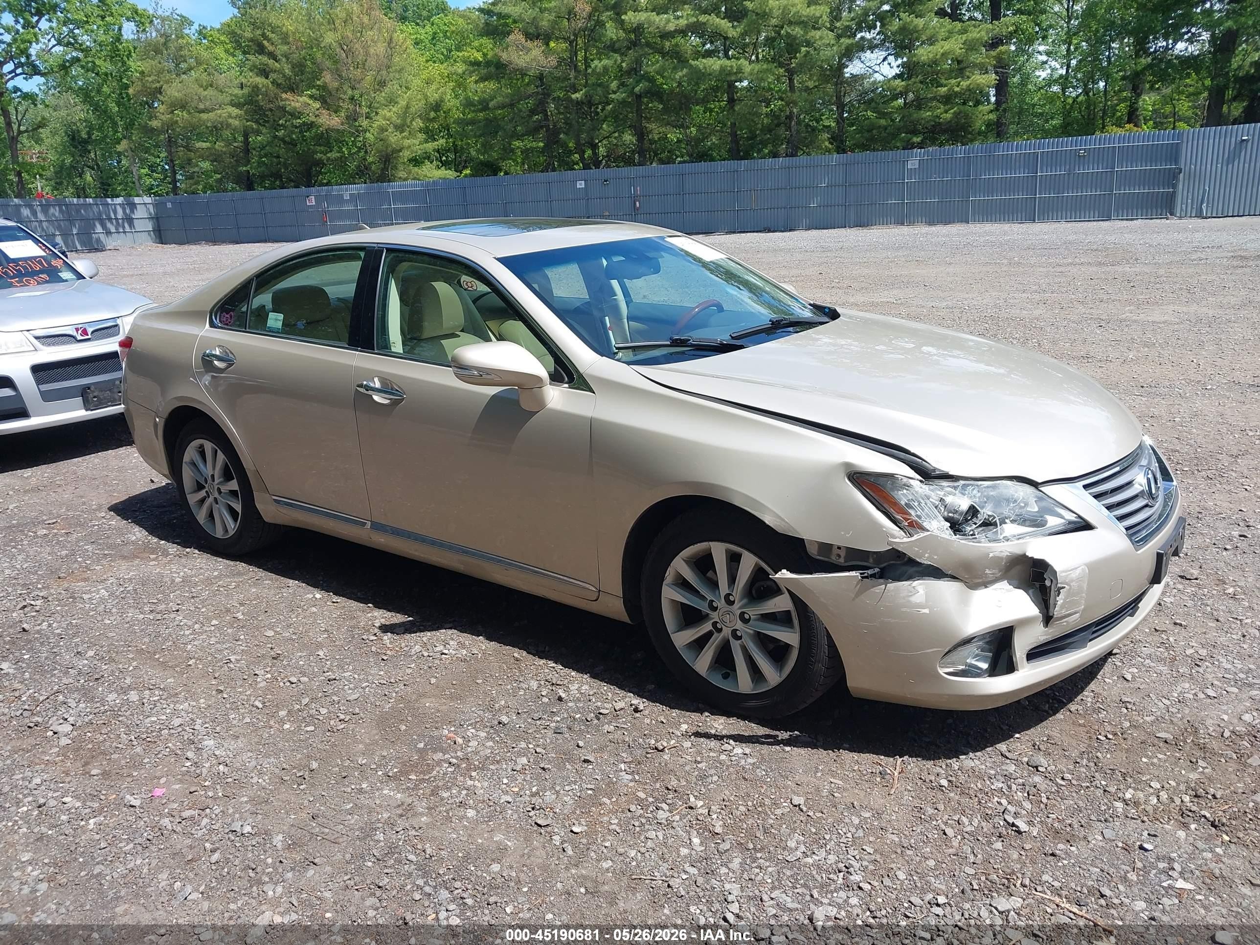 2010 Lexus Es 350 Gold vin: JTHBK1EG1A2365239