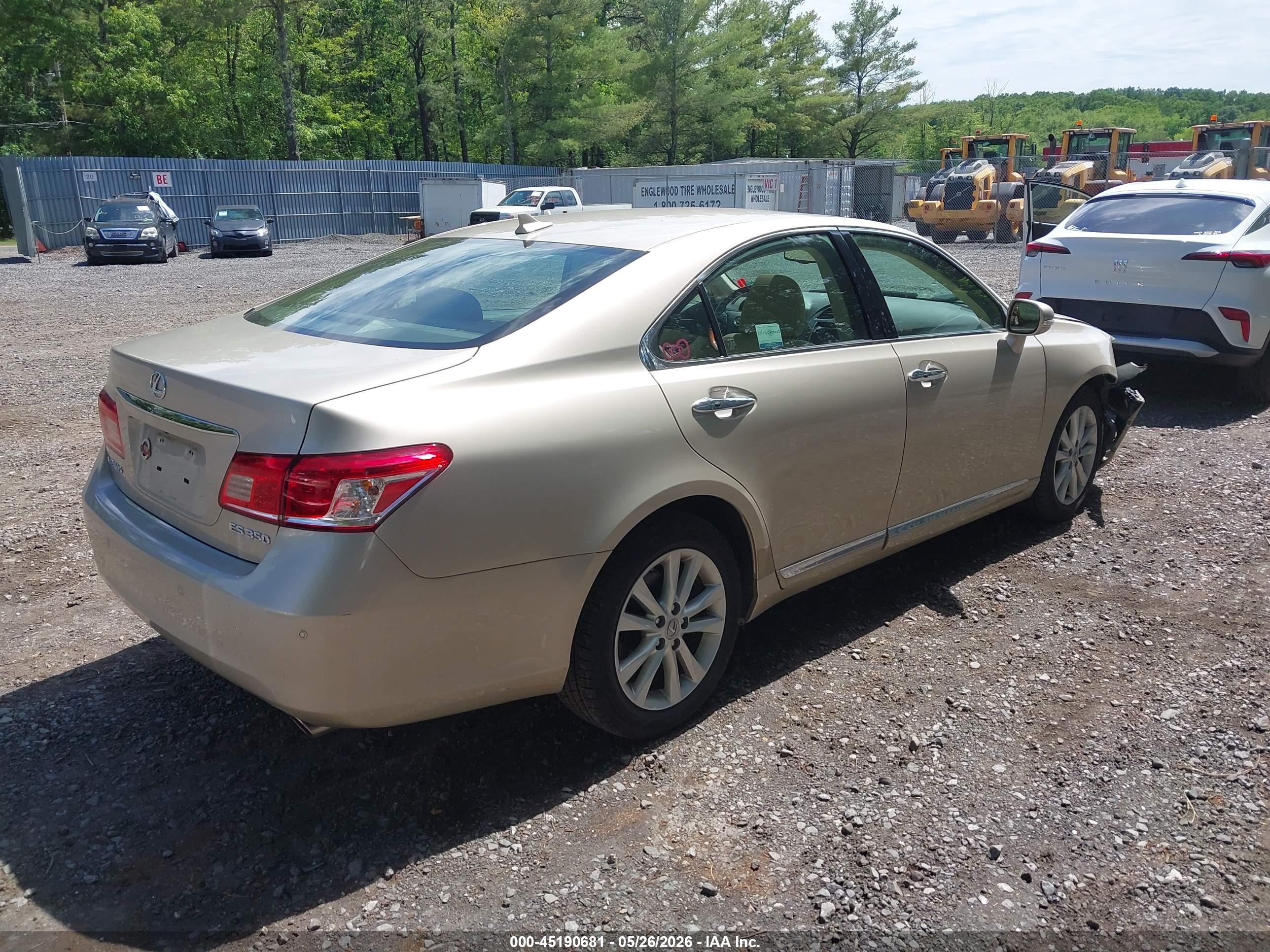 2010 Lexus Es 350 Gold vin: JTHBK1EG1A2365239