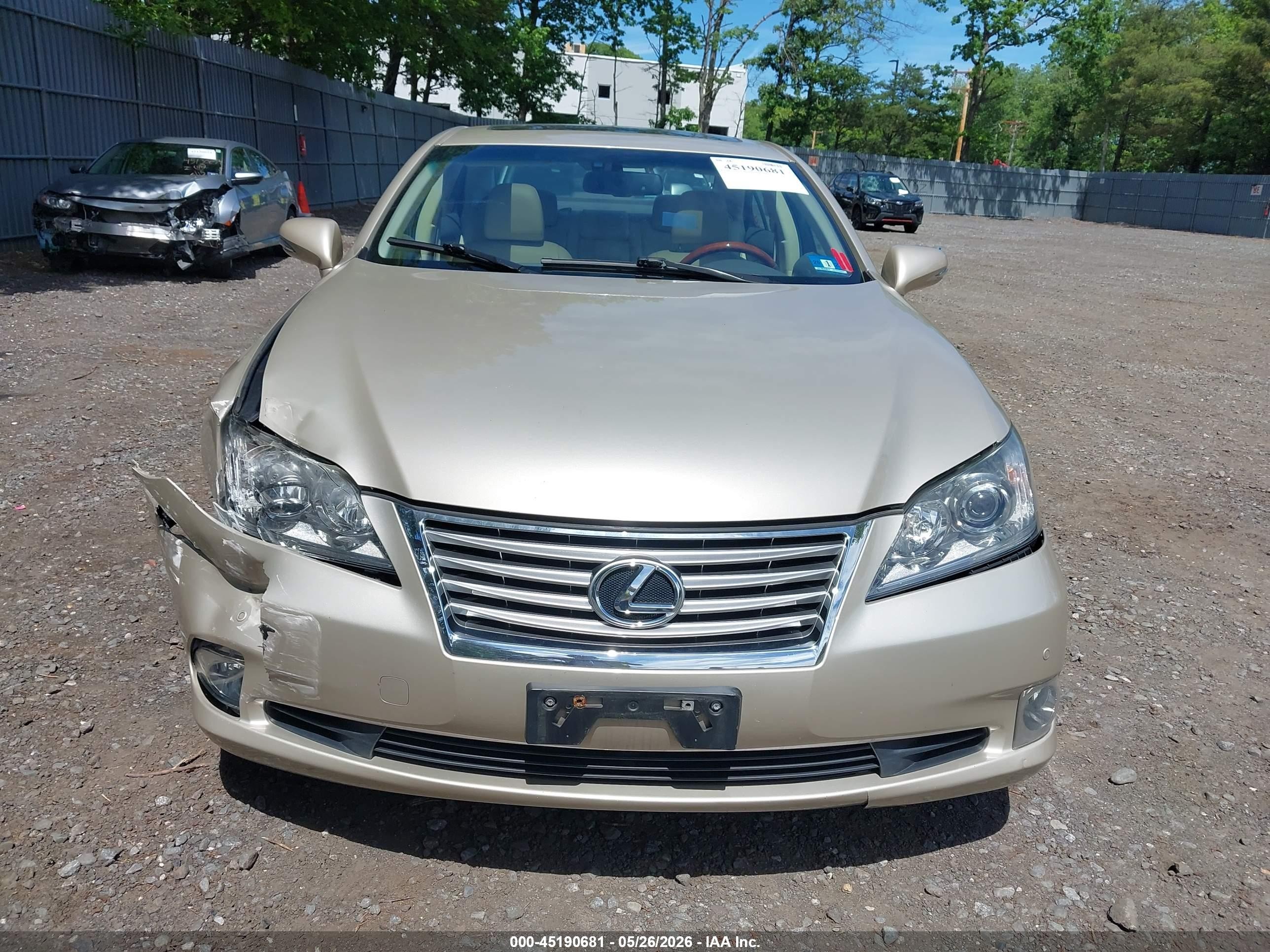 2010 Lexus Es 350 Gold vin: JTHBK1EG1A2365239
