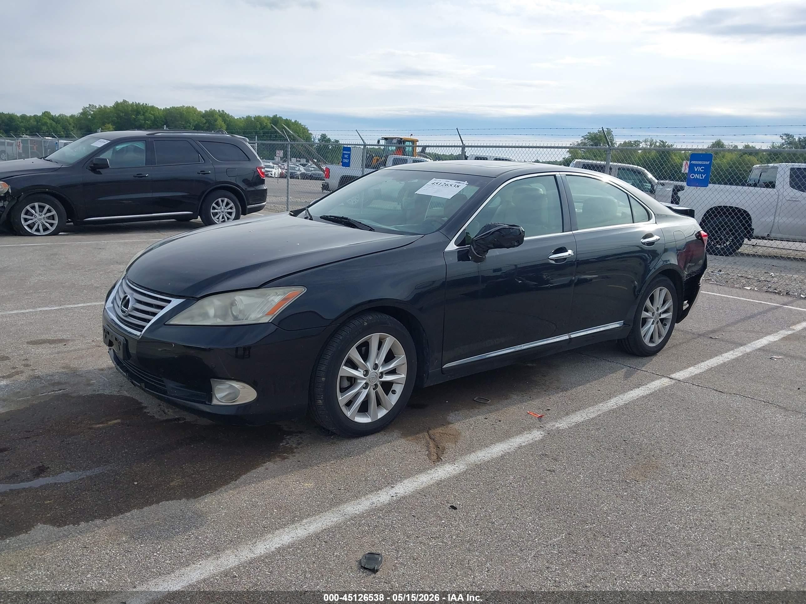 2010 Lexus Es 350 Black vin: JTHBK1EG1A2406193