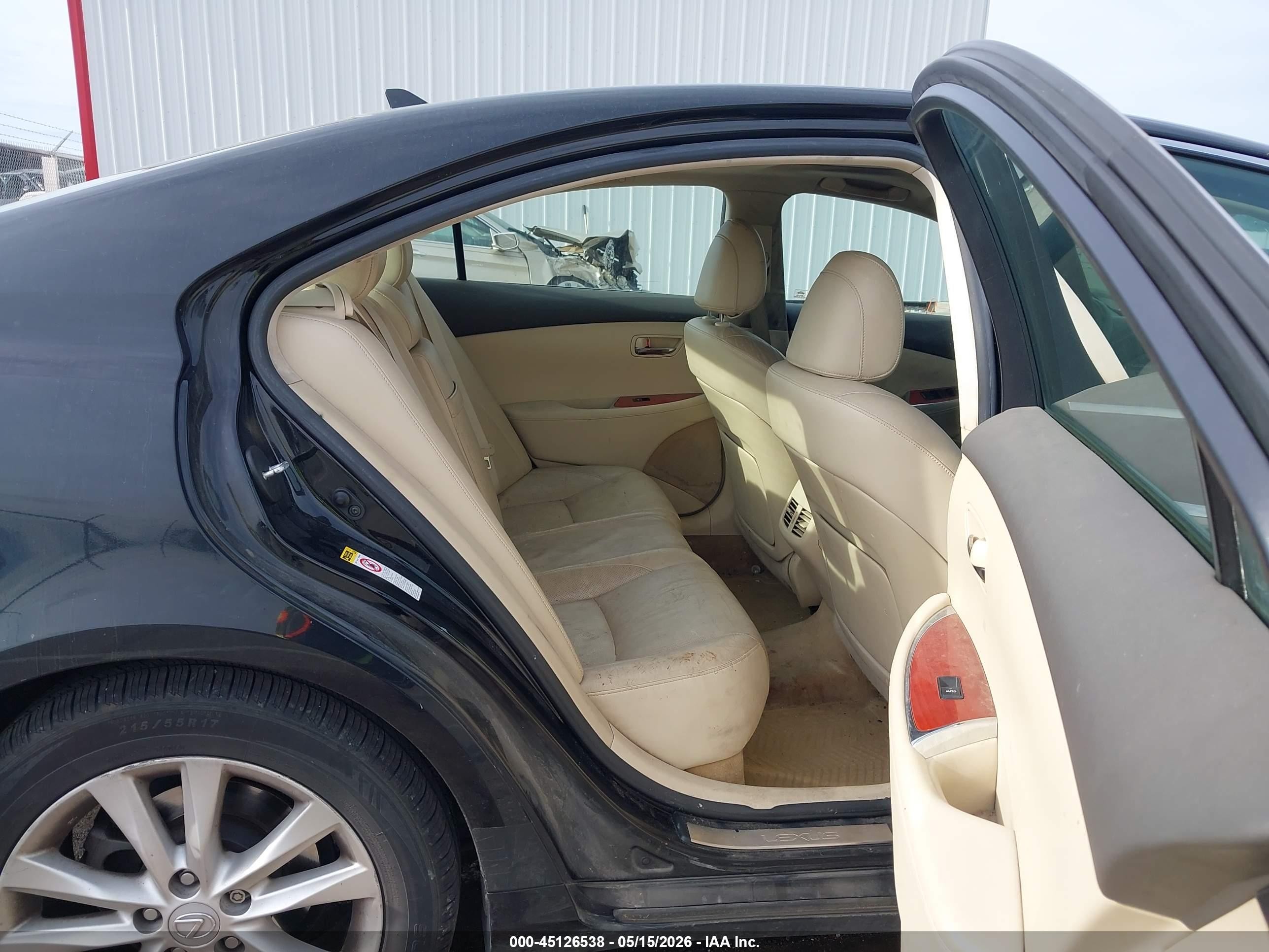 2010 Lexus Es 350 Black vin: JTHBK1EG1A2406193