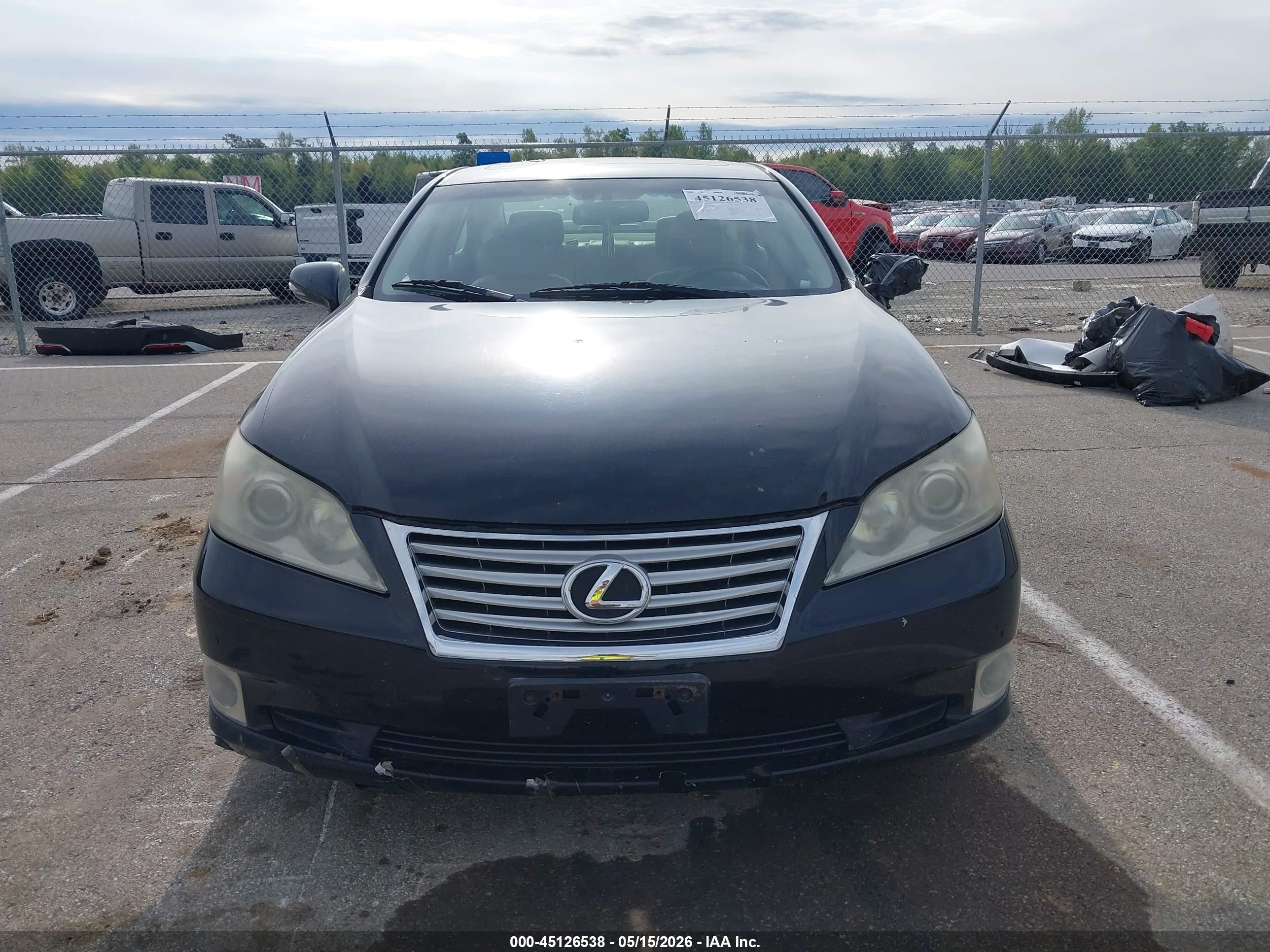 2010 Lexus Es 350 Black vin: JTHBK1EG1A2406193