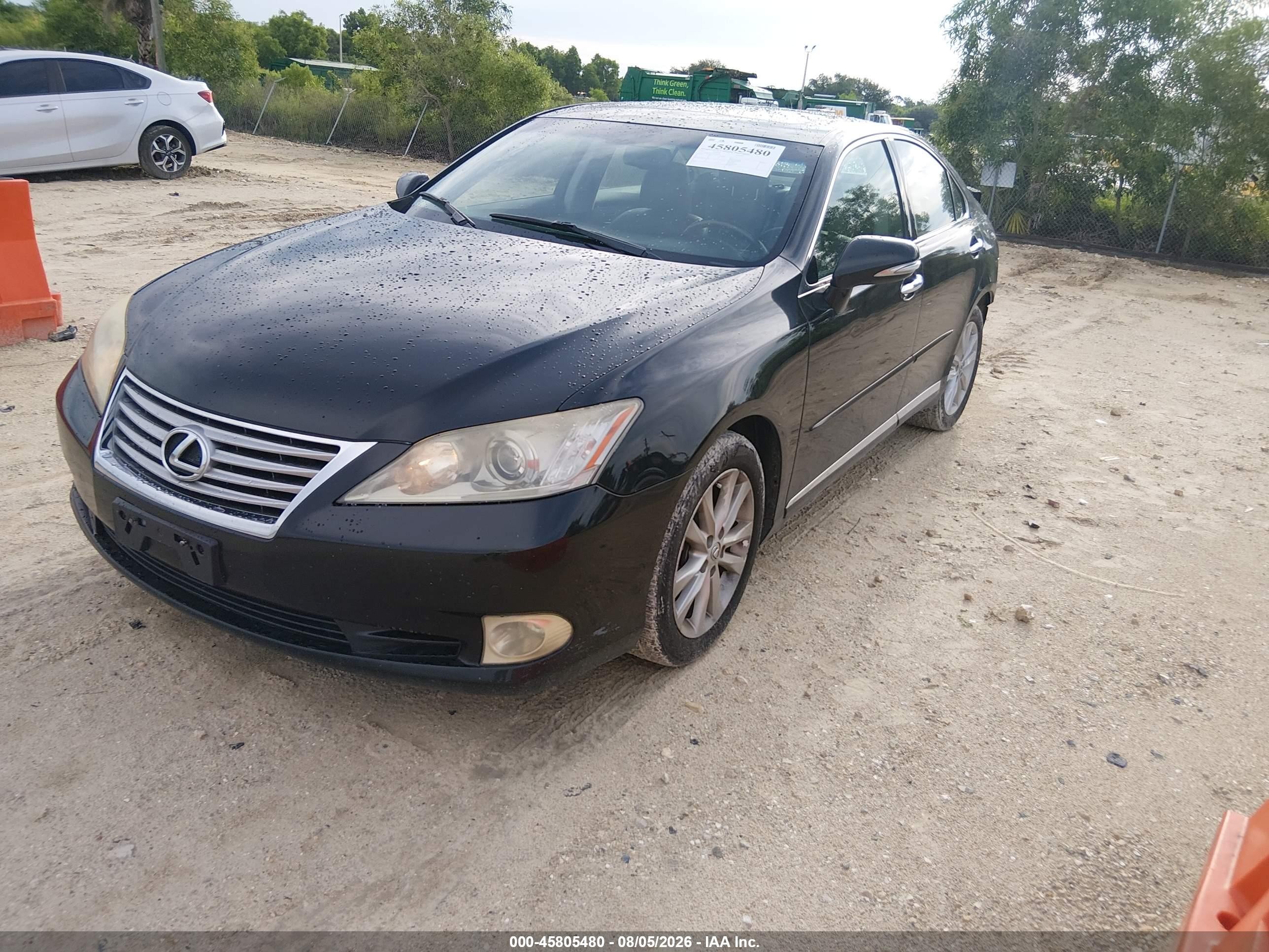2011 Lexus Es 350   Black vin: JTHBK1EG1B2439227