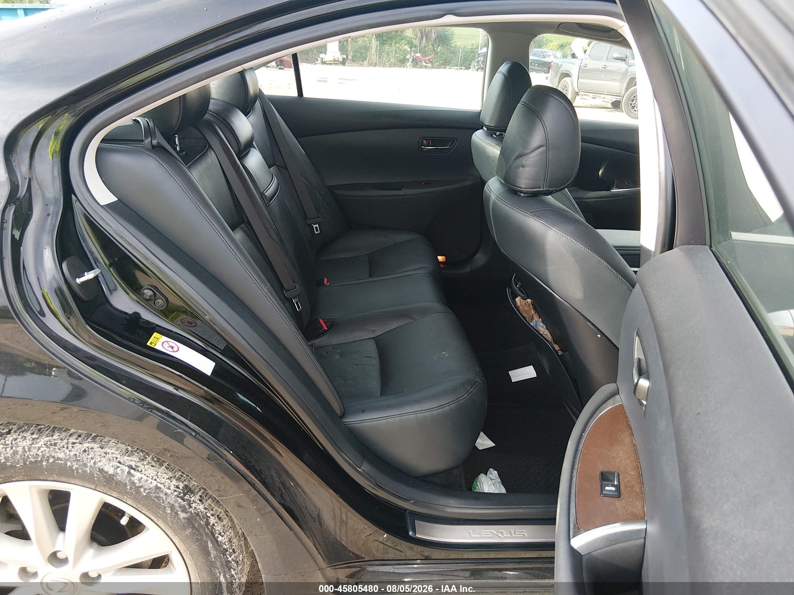 2011 Lexus Es 350   Black vin: JTHBK1EG1B2439227