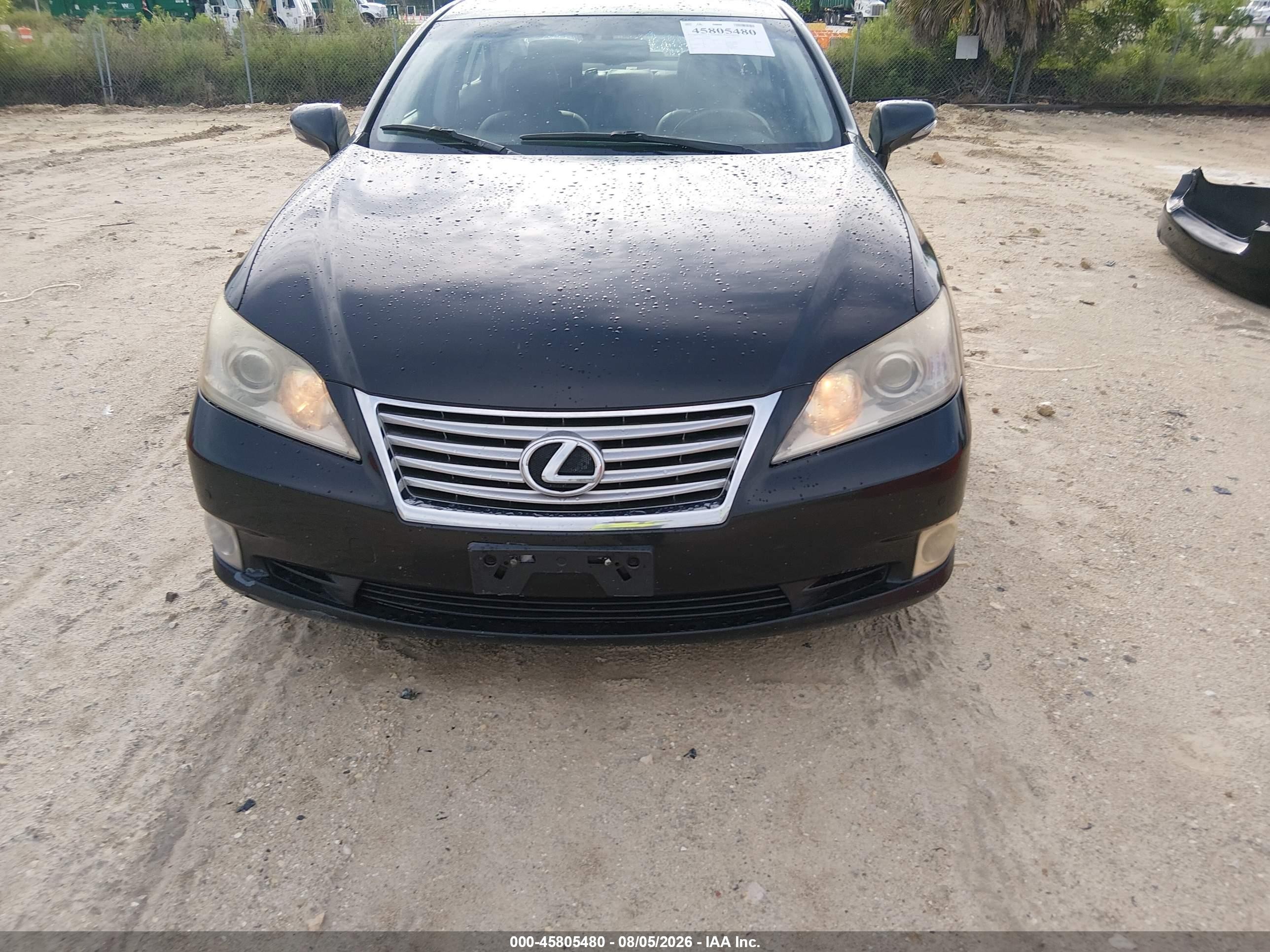 2011 Lexus Es 350   Black vin: JTHBK1EG1B2439227