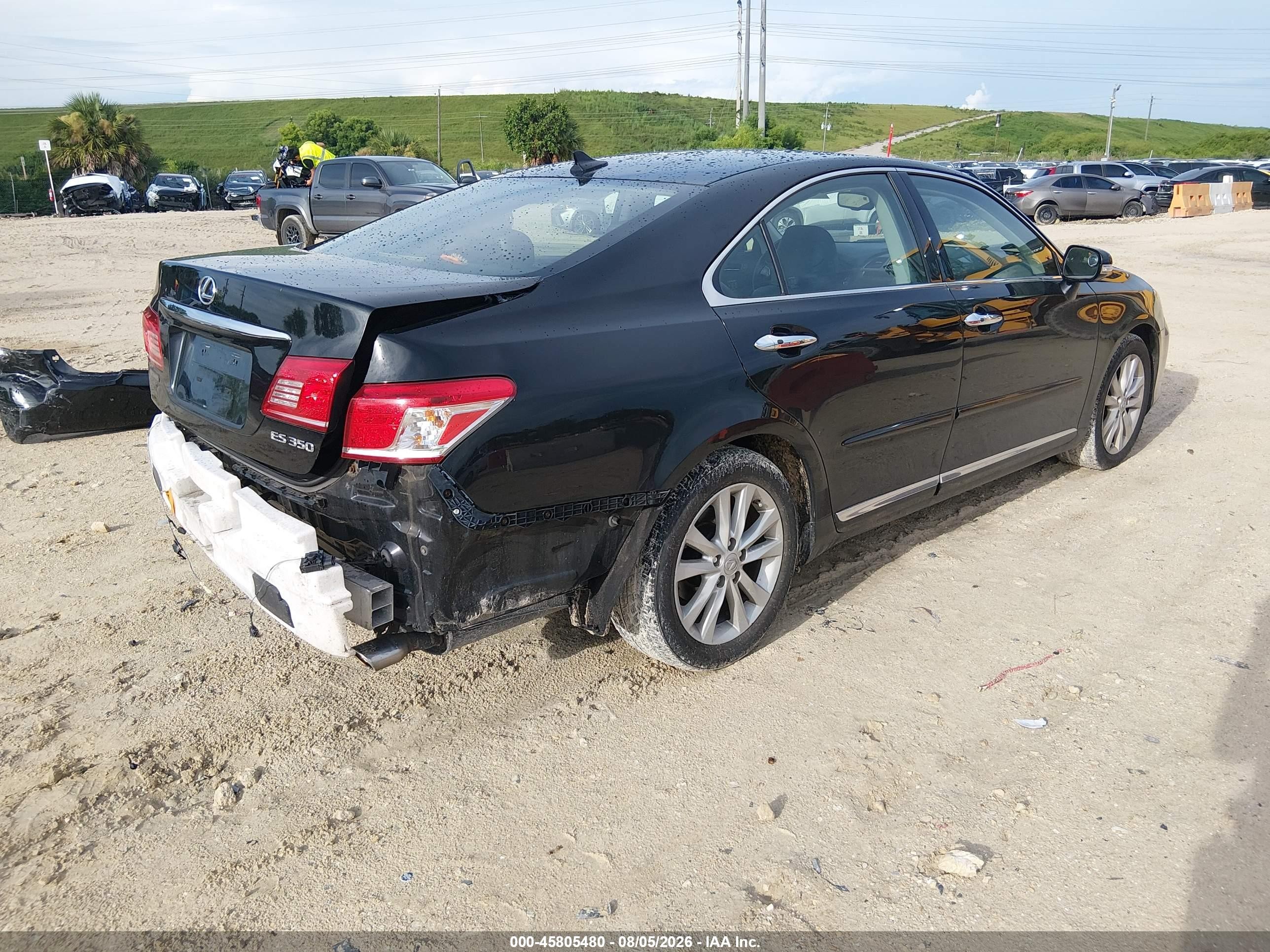 2011 Lexus Es 350   Black vin: JTHBK1EG1B2439227