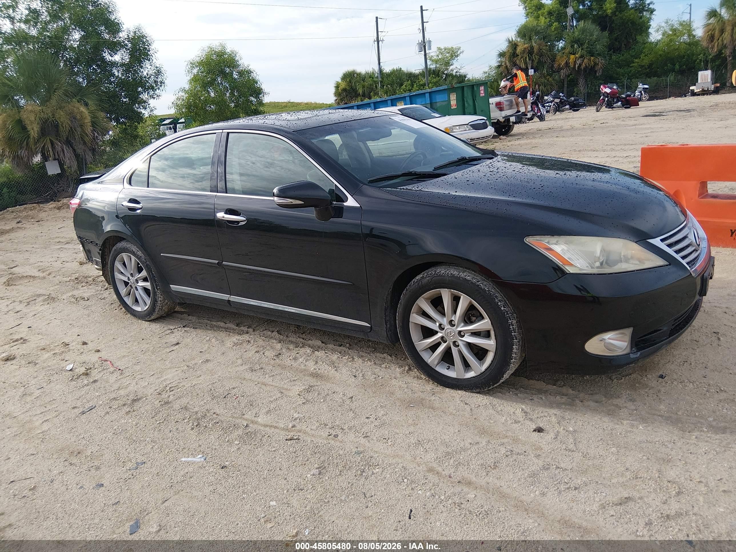 2011 Lexus Es 350   Black vin: JTHBK1EG1B2439227