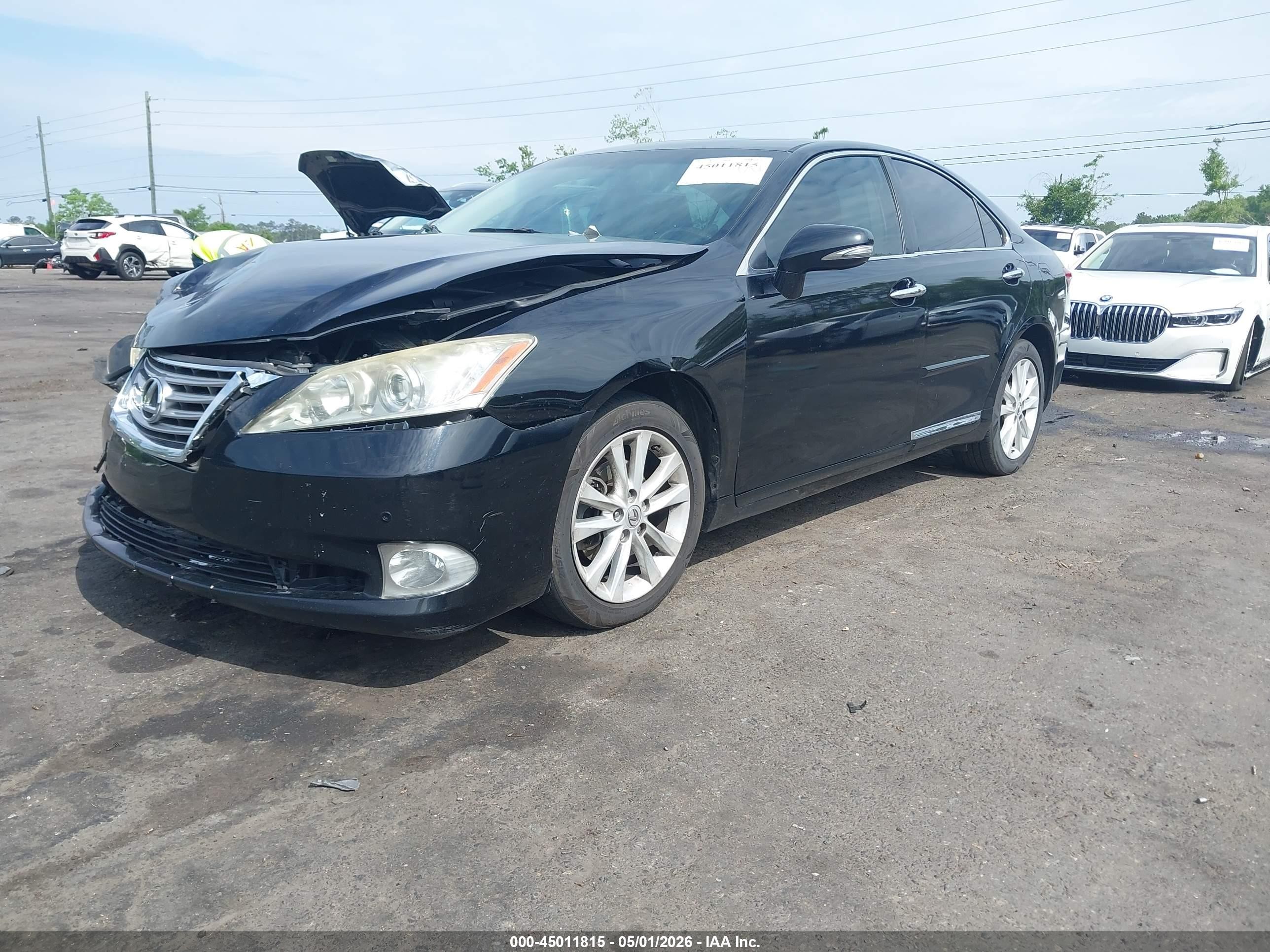 2011 Lexus Es 350   Black vin: JTHBK1EG1B2451216