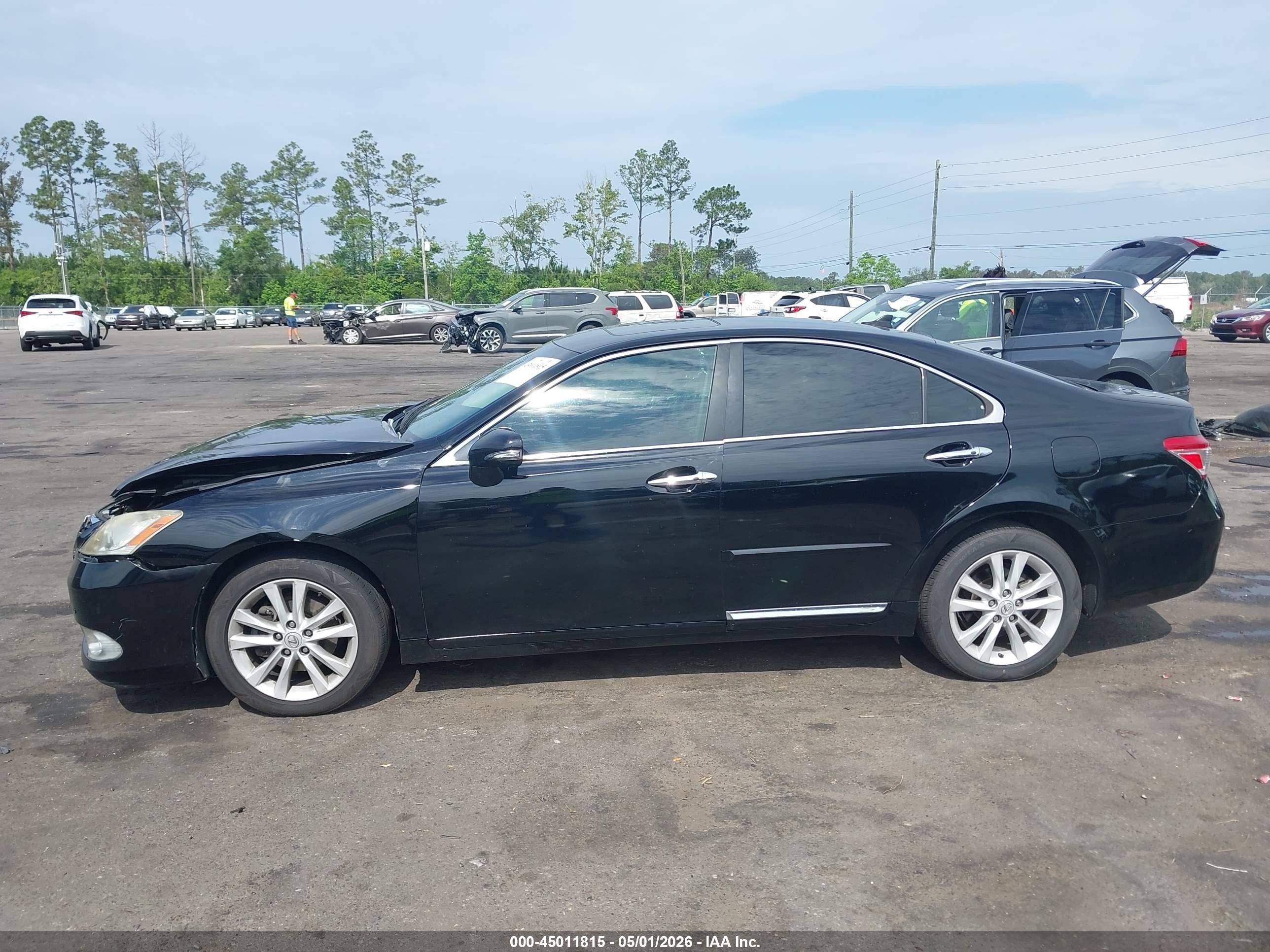 2011 Lexus Es 350   Black vin: JTHBK1EG1B2451216