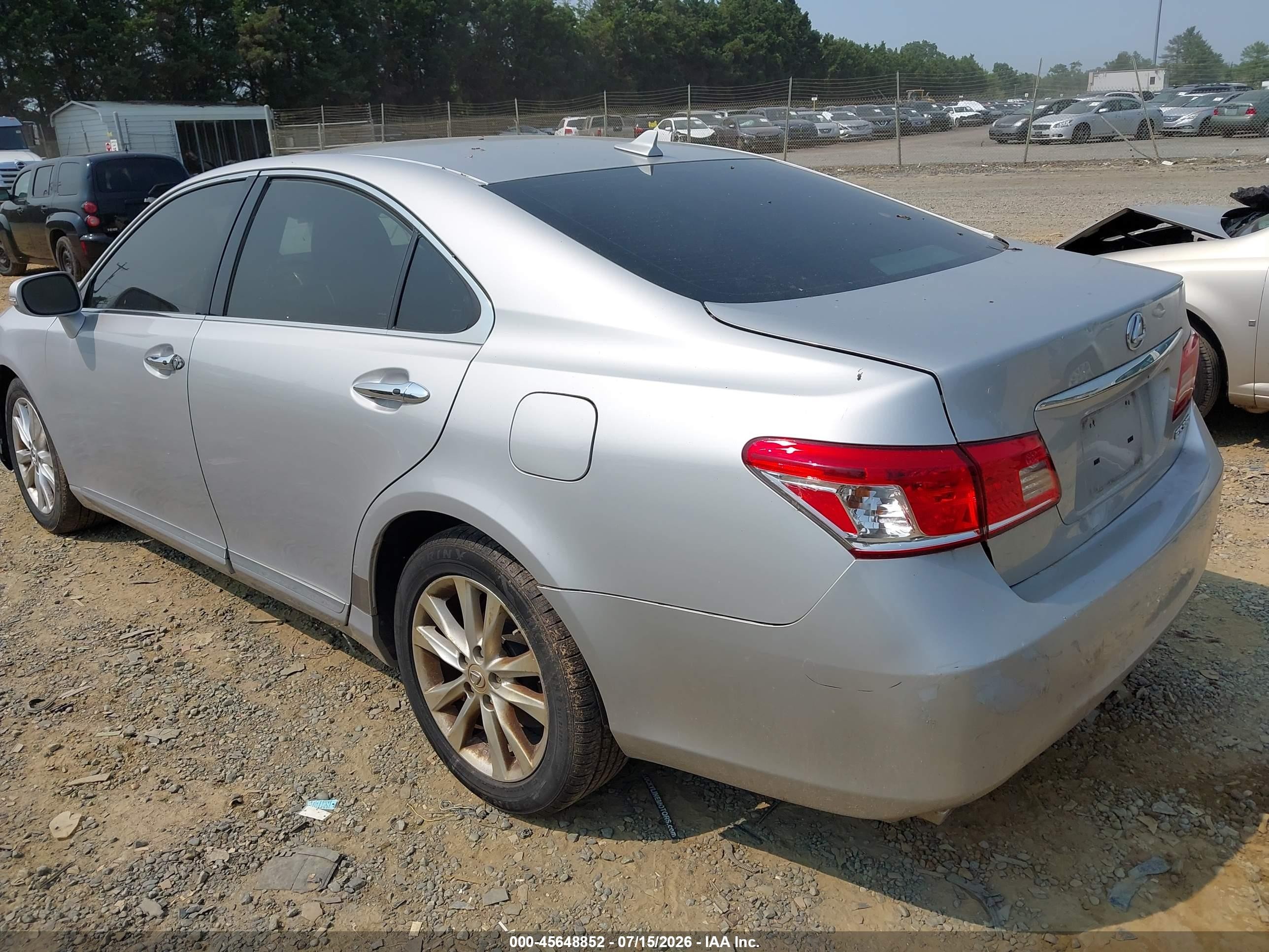 2011 Lexus Es 350   Silver vin: JTHBK1EG1B2451278