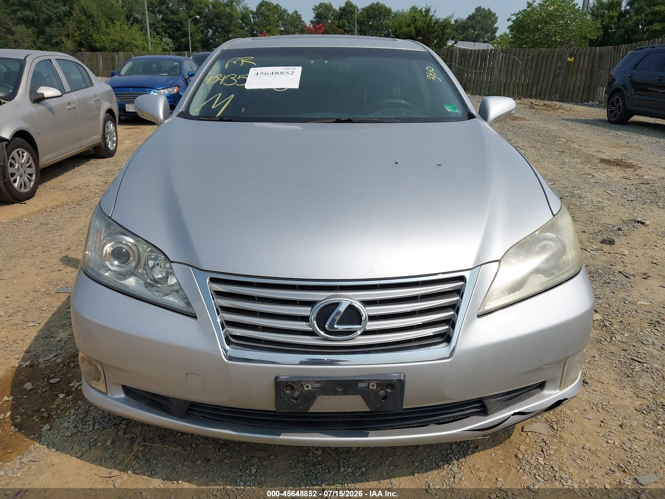2011 Lexus Es 350   Silver vin: JTHBK1EG1B2451278