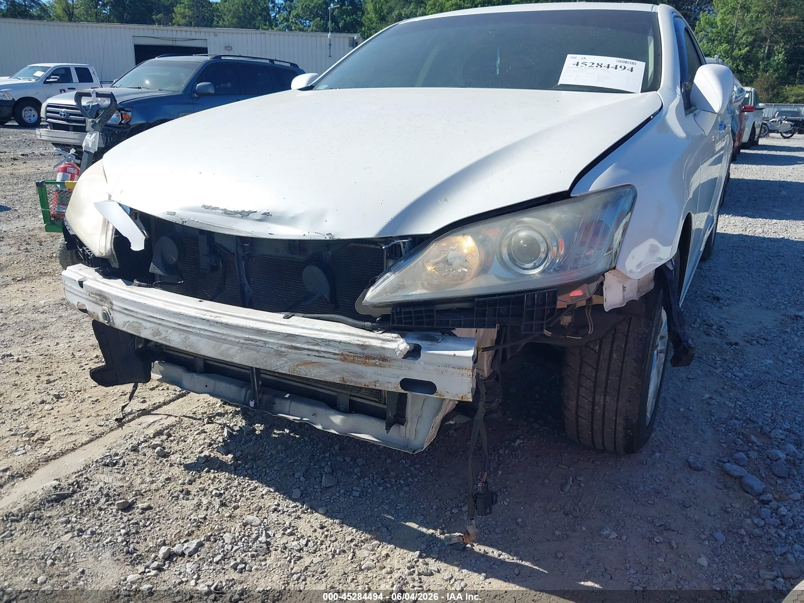 2012 Lexus Es 350   White vin: JTHBK1EG1C2474951