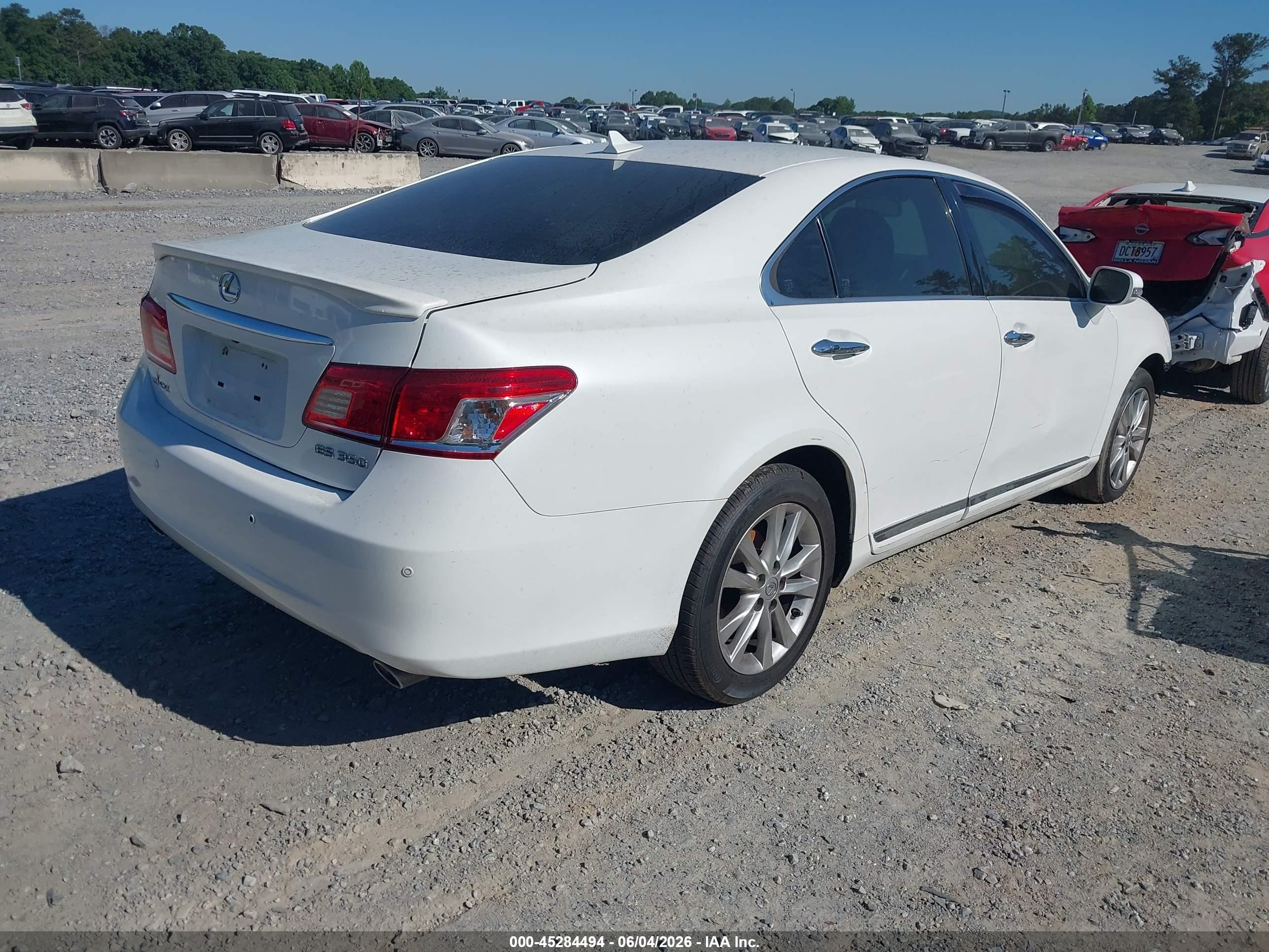 2012 Lexus Es 350   White vin: JTHBK1EG1C2474951