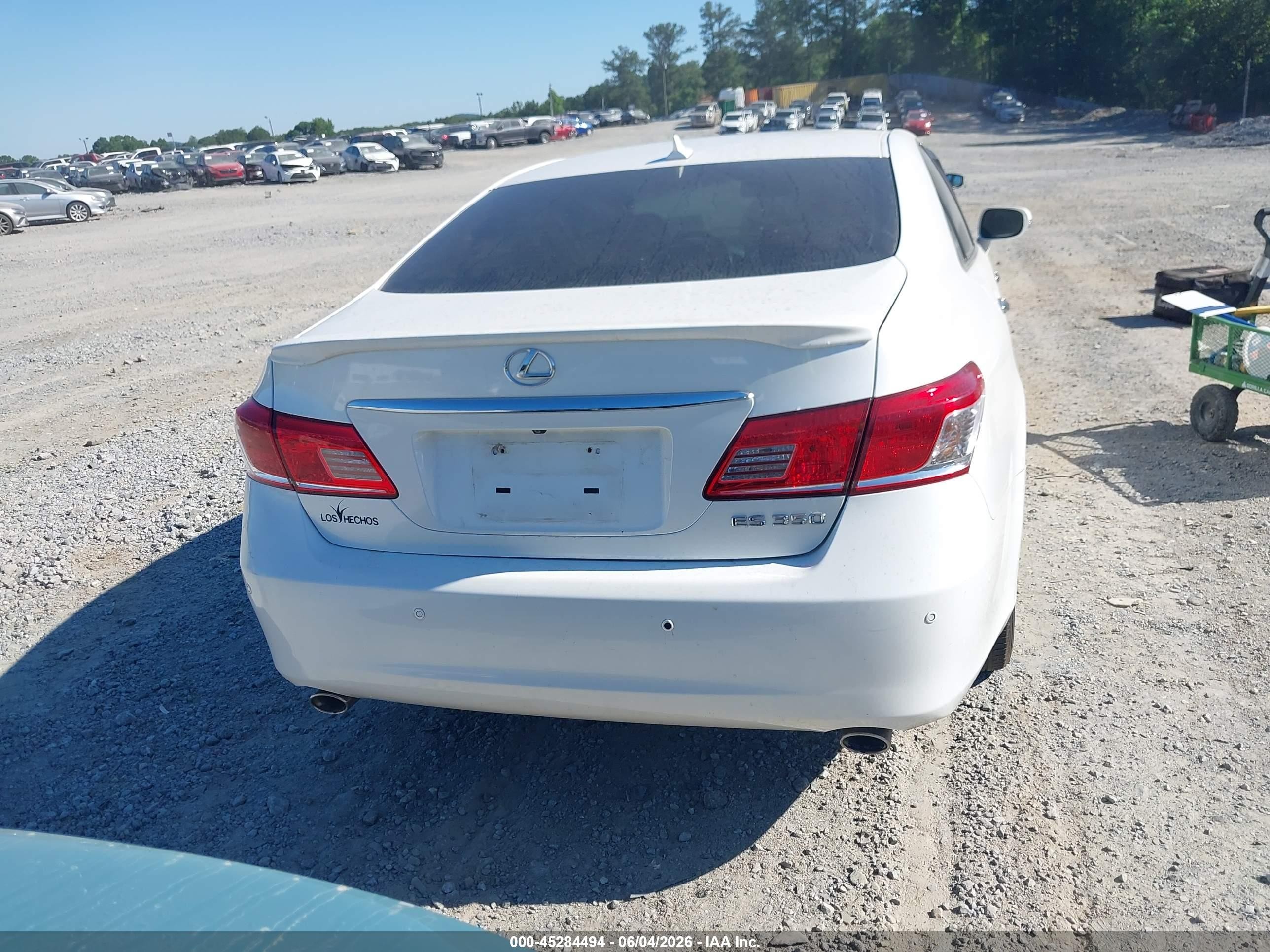 2012 Lexus Es 350   White vin: JTHBK1EG1C2474951