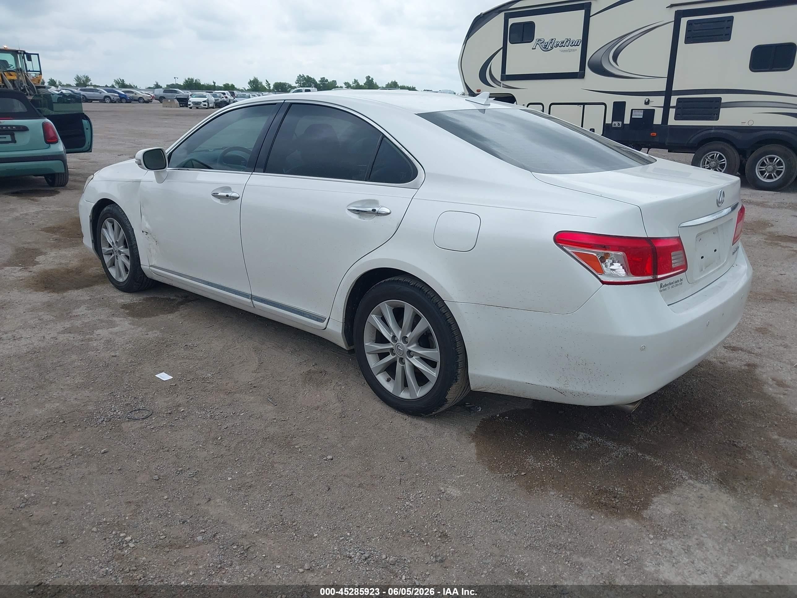 2012 Lexus Es 350 White vin: JTHBK1EG1C2489188