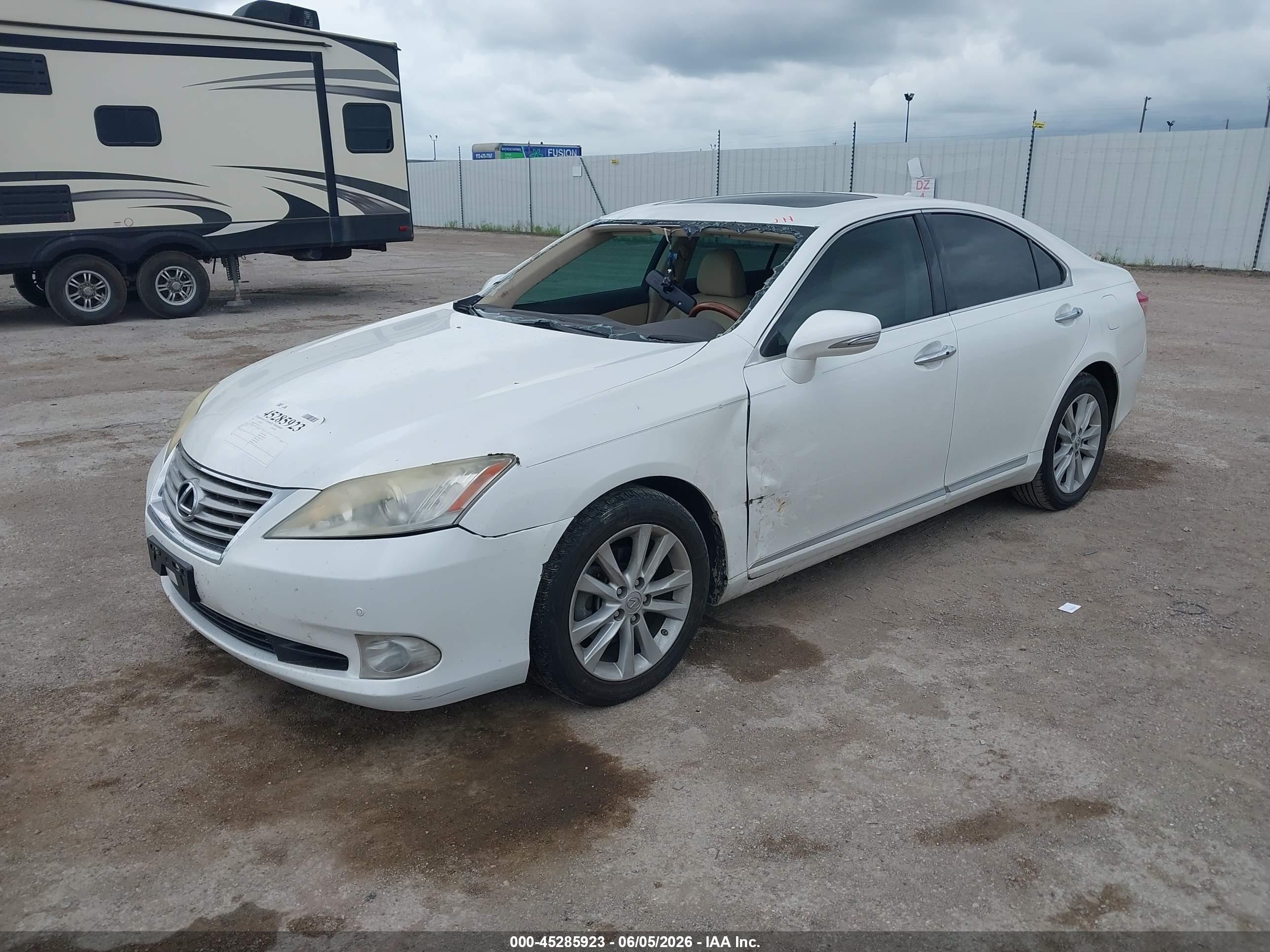 2012 Lexus Es 350 White vin: JTHBK1EG1C2489188