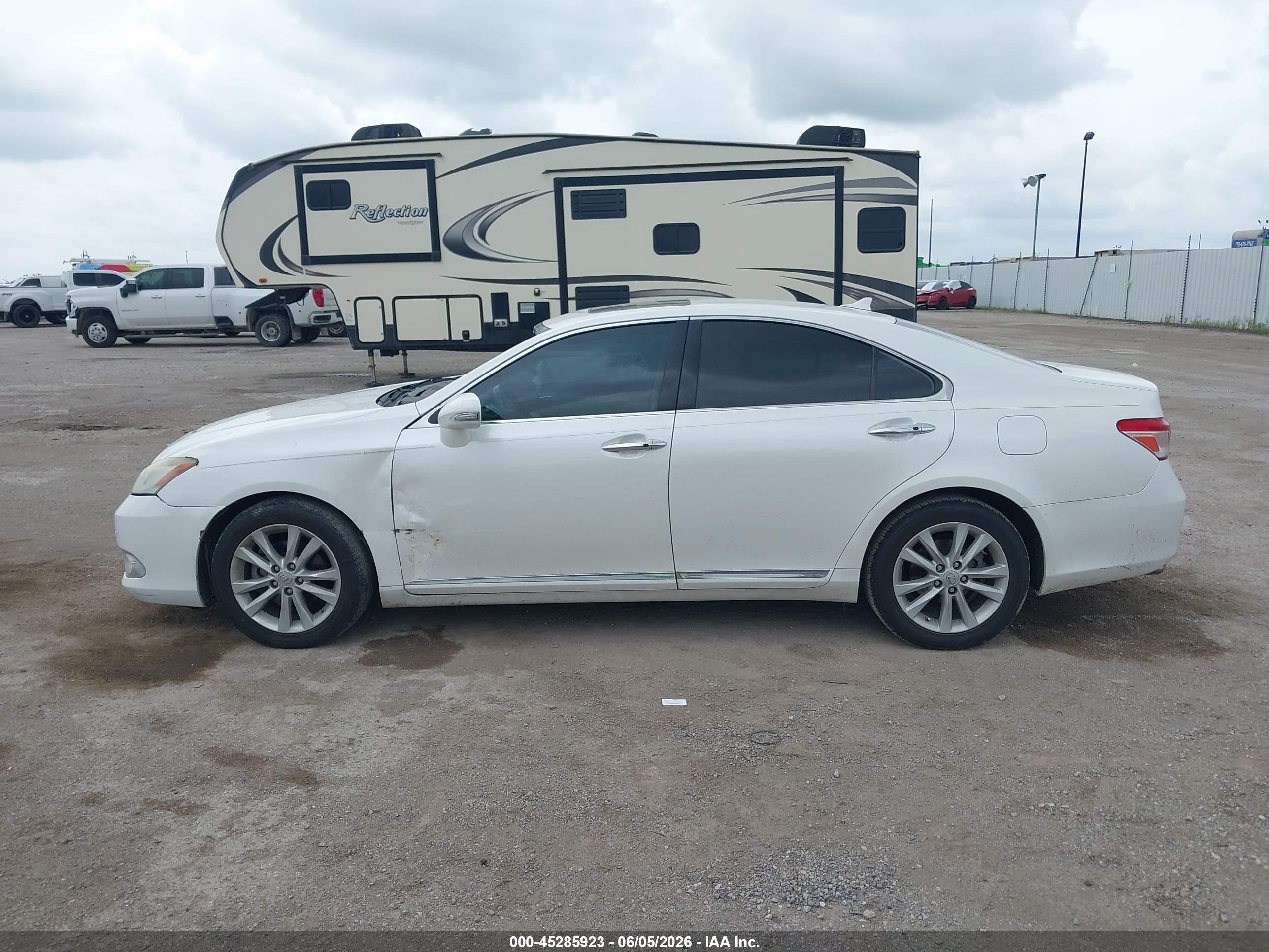2012 Lexus Es 350 White vin: JTHBK1EG1C2489188