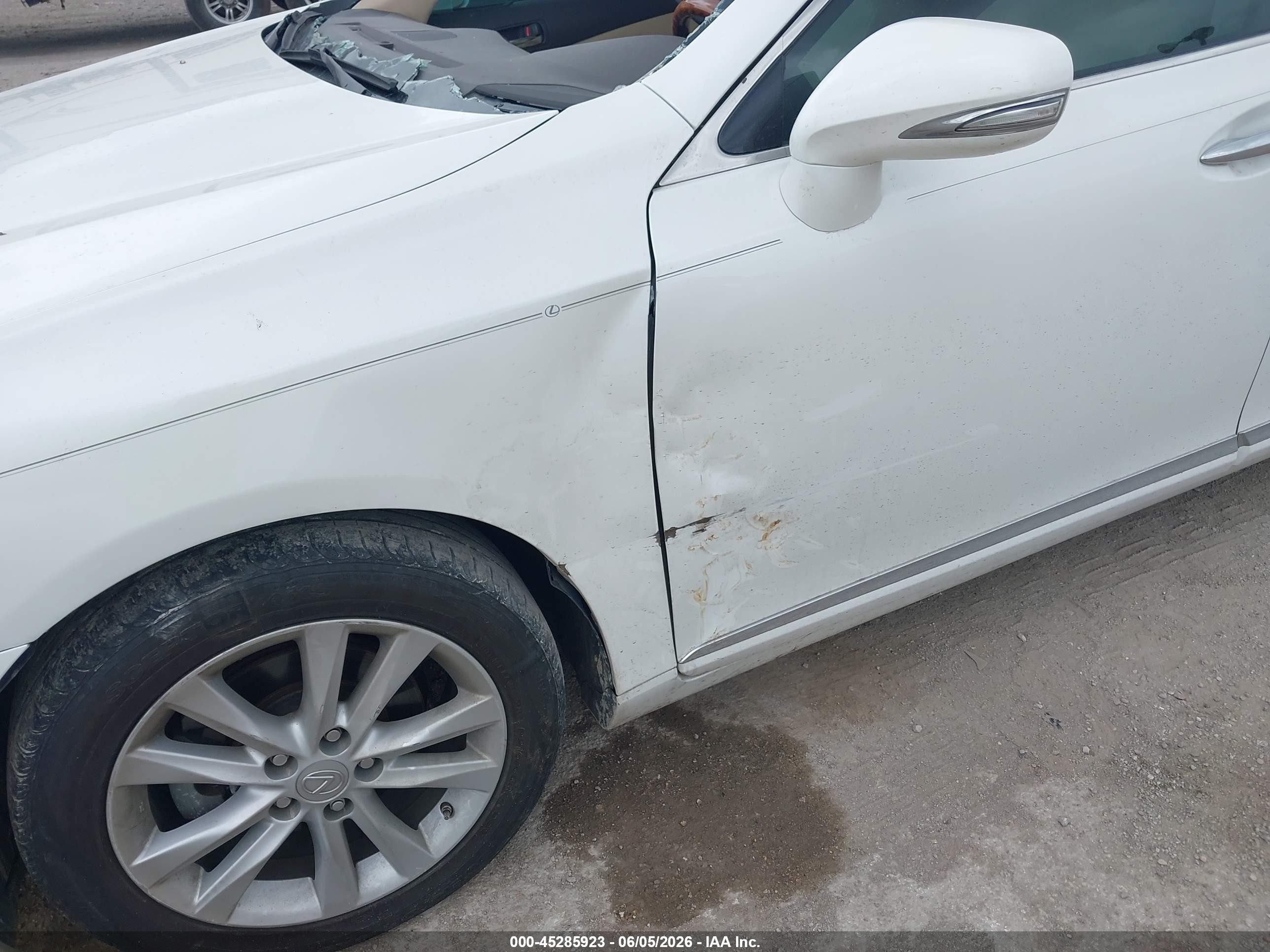 2012 Lexus Es 350 White vin: JTHBK1EG1C2489188
