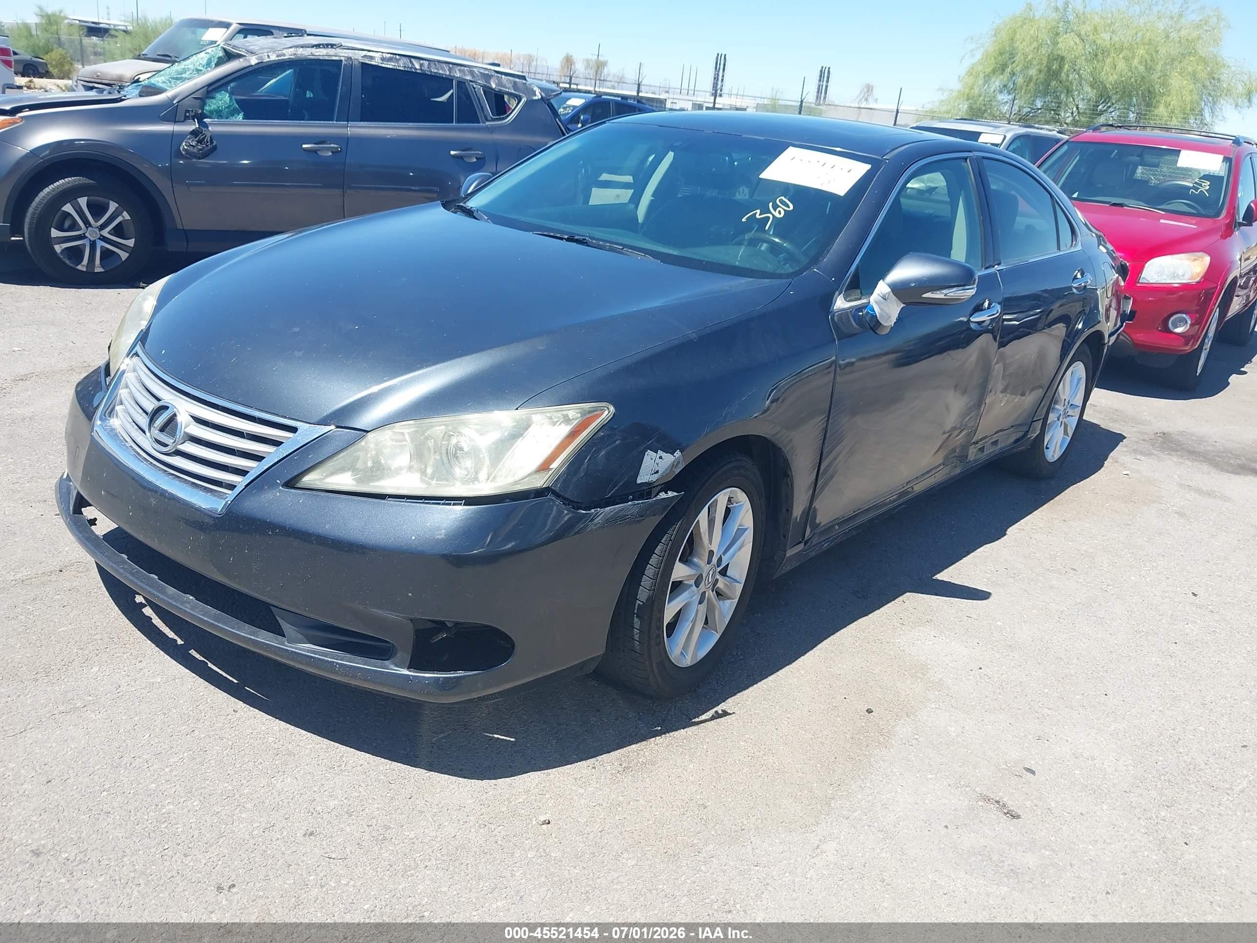 2010 Lexus Es 350   Gray vin: JTHBK1EG2A2352564