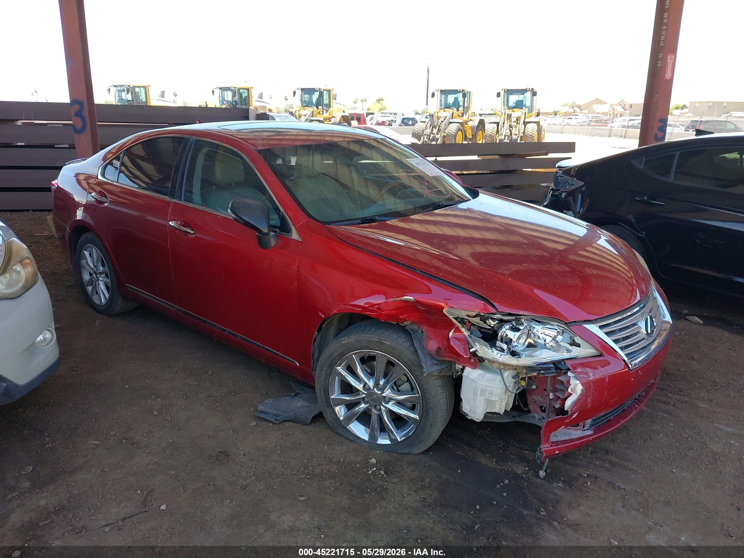 2010 Lexus Es 350   Red vin: JTHBK1EG2A2365086