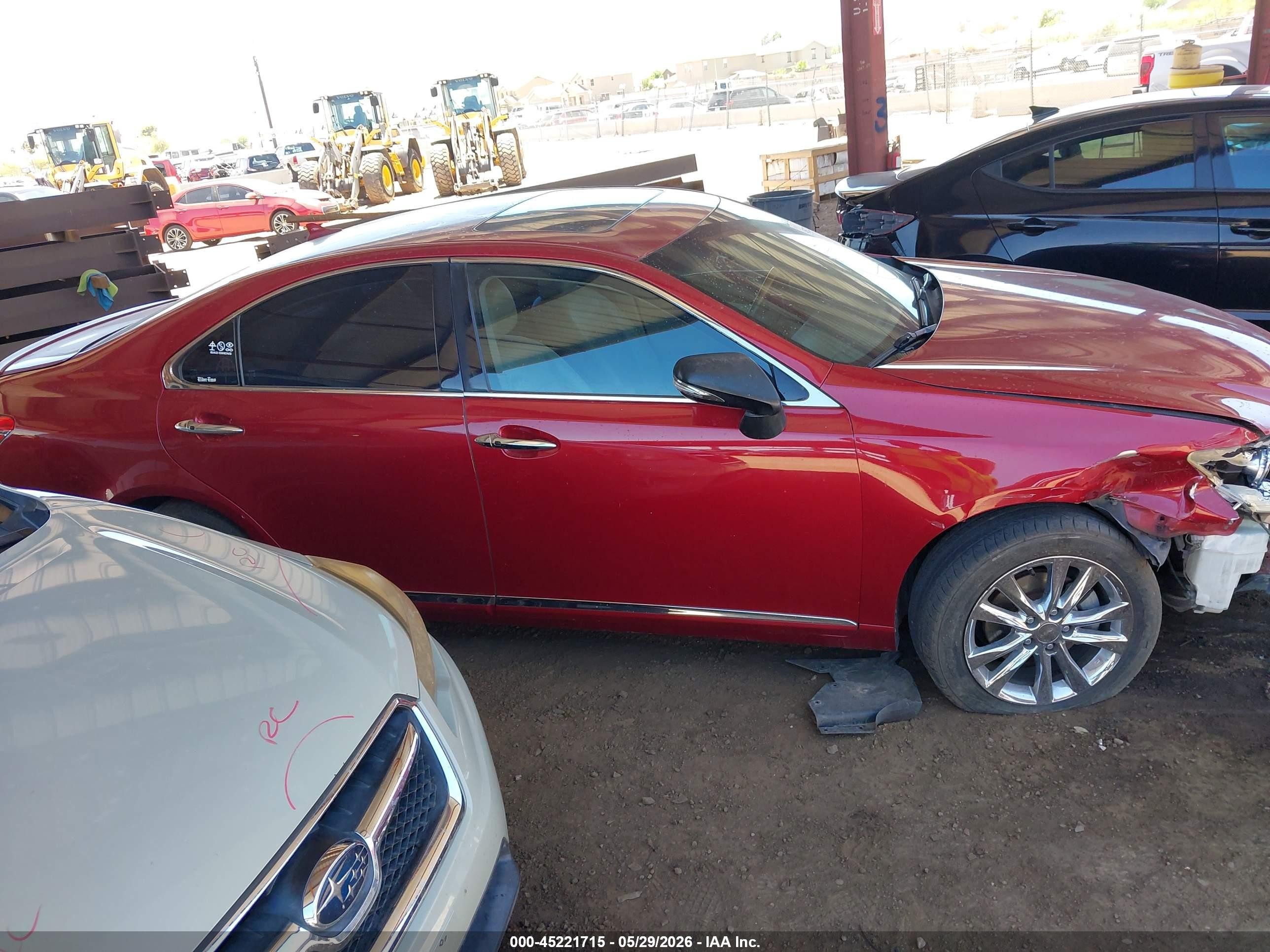 2010 Lexus Es 350   Red vin: JTHBK1EG2A2365086
