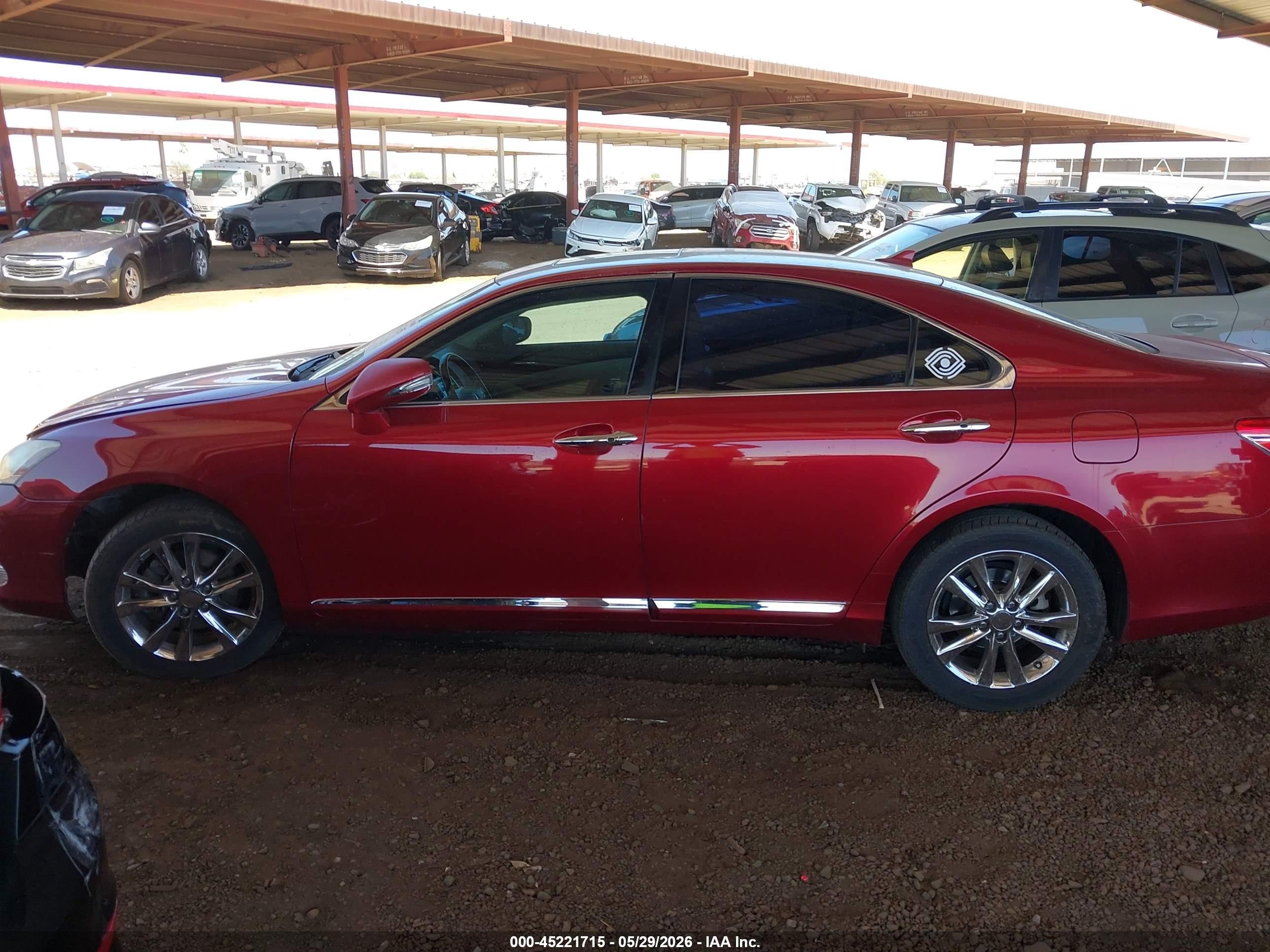2010 Lexus Es 350   Red vin: JTHBK1EG2A2365086